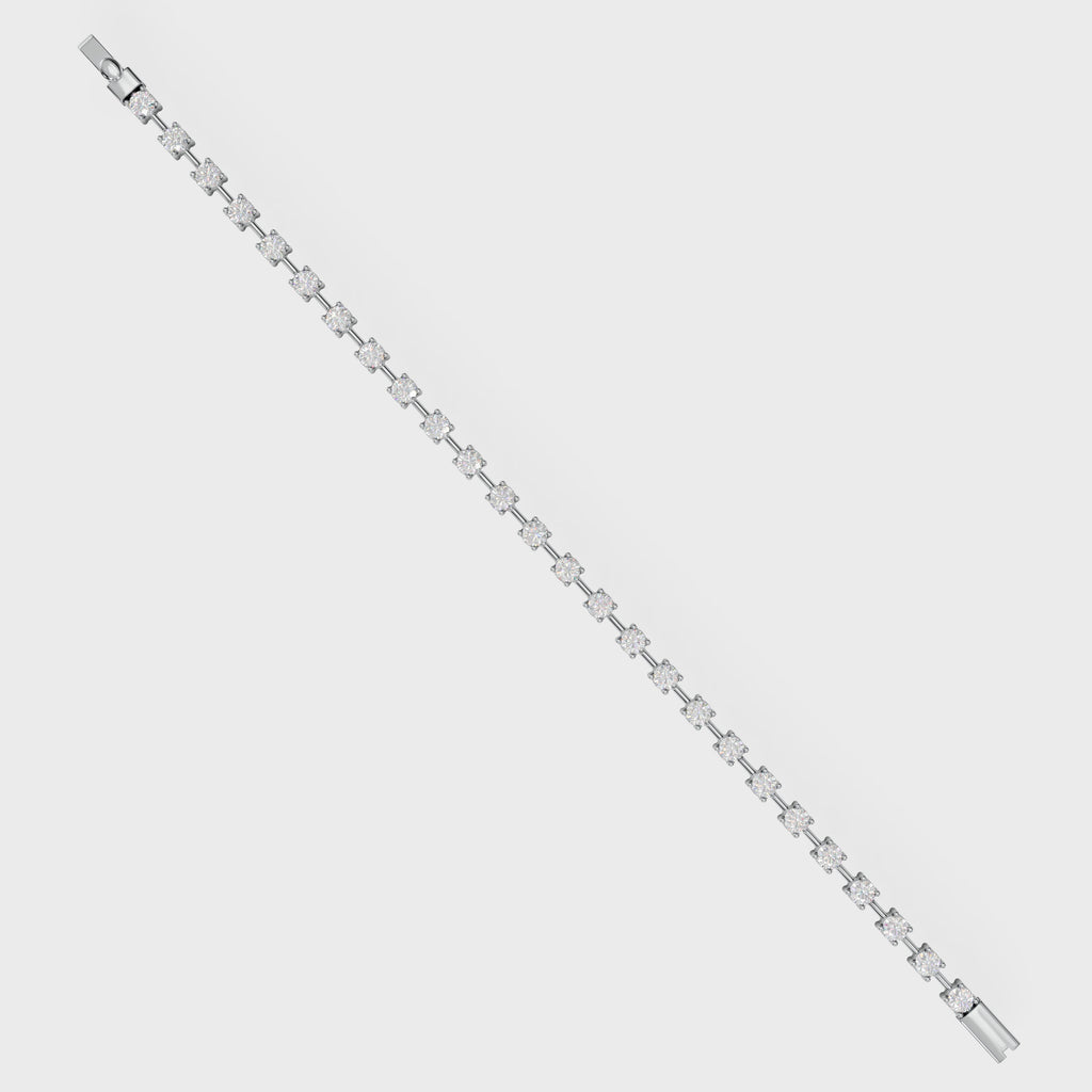 Prong-Set Diamond Tennis Cuff