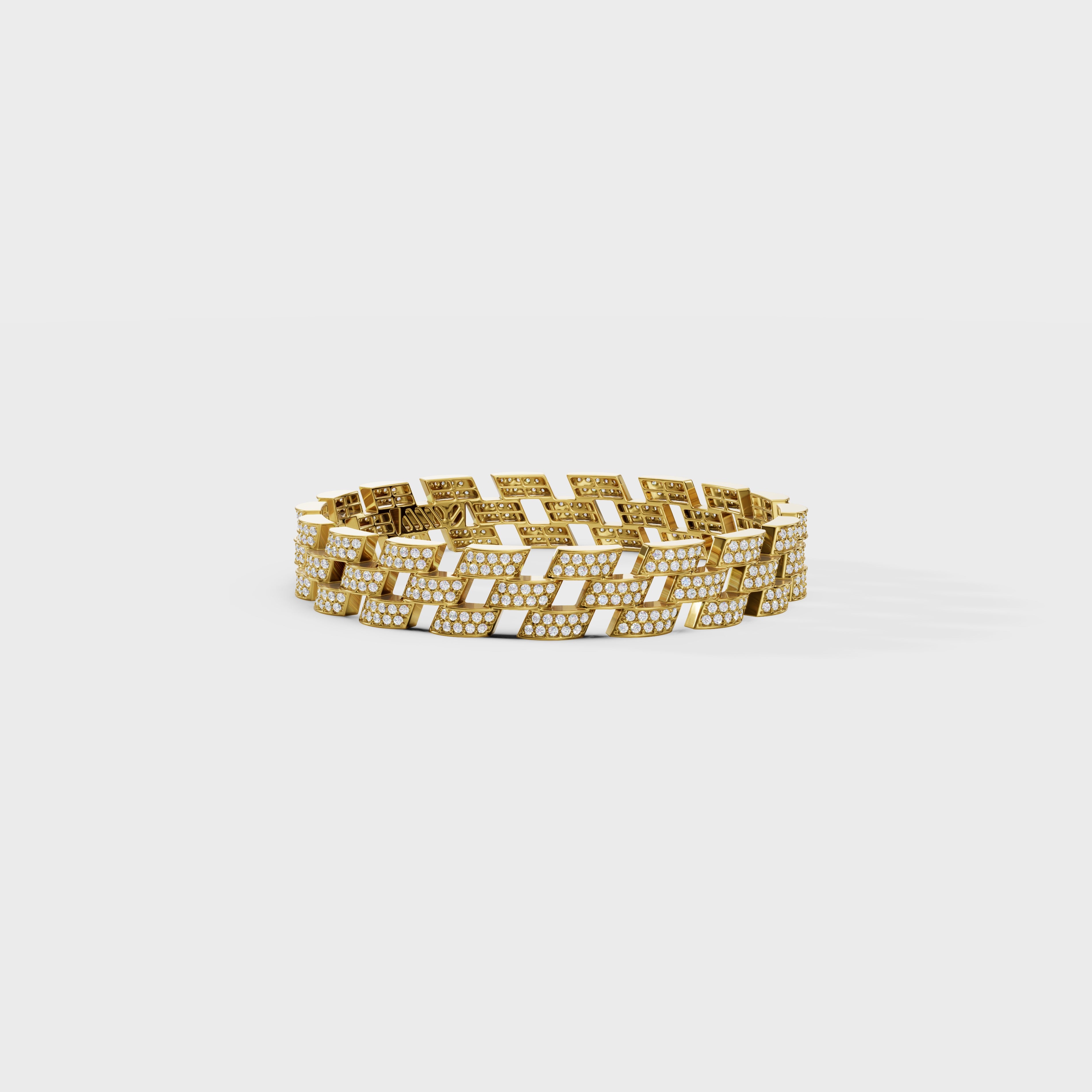 Pave Diamond Link Bracelet