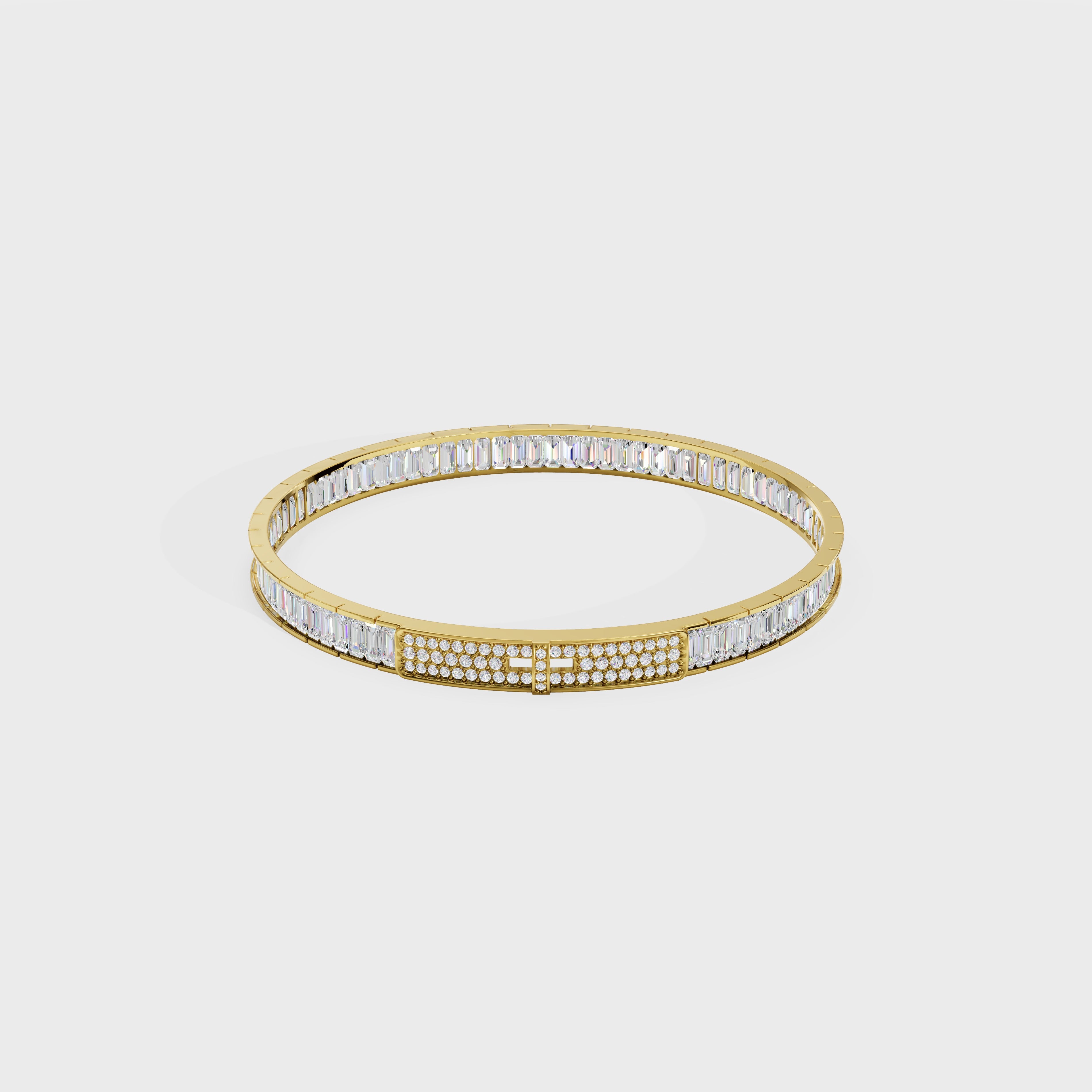 Eternity Baguette Luxe Men's Bangle