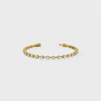 Prong-Set Diamond Tennis Cuff