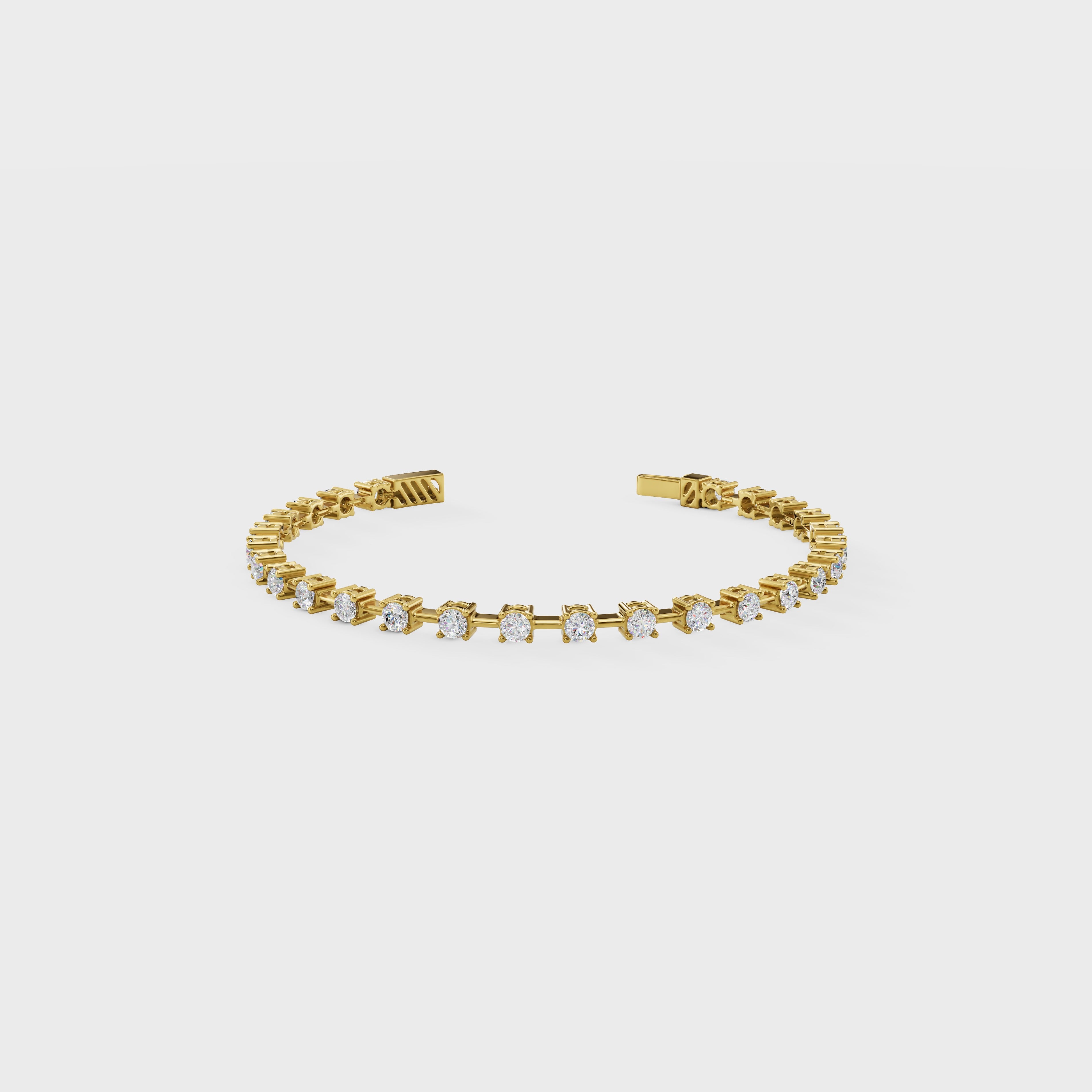 Prong-Set Diamond Tennis Cuff