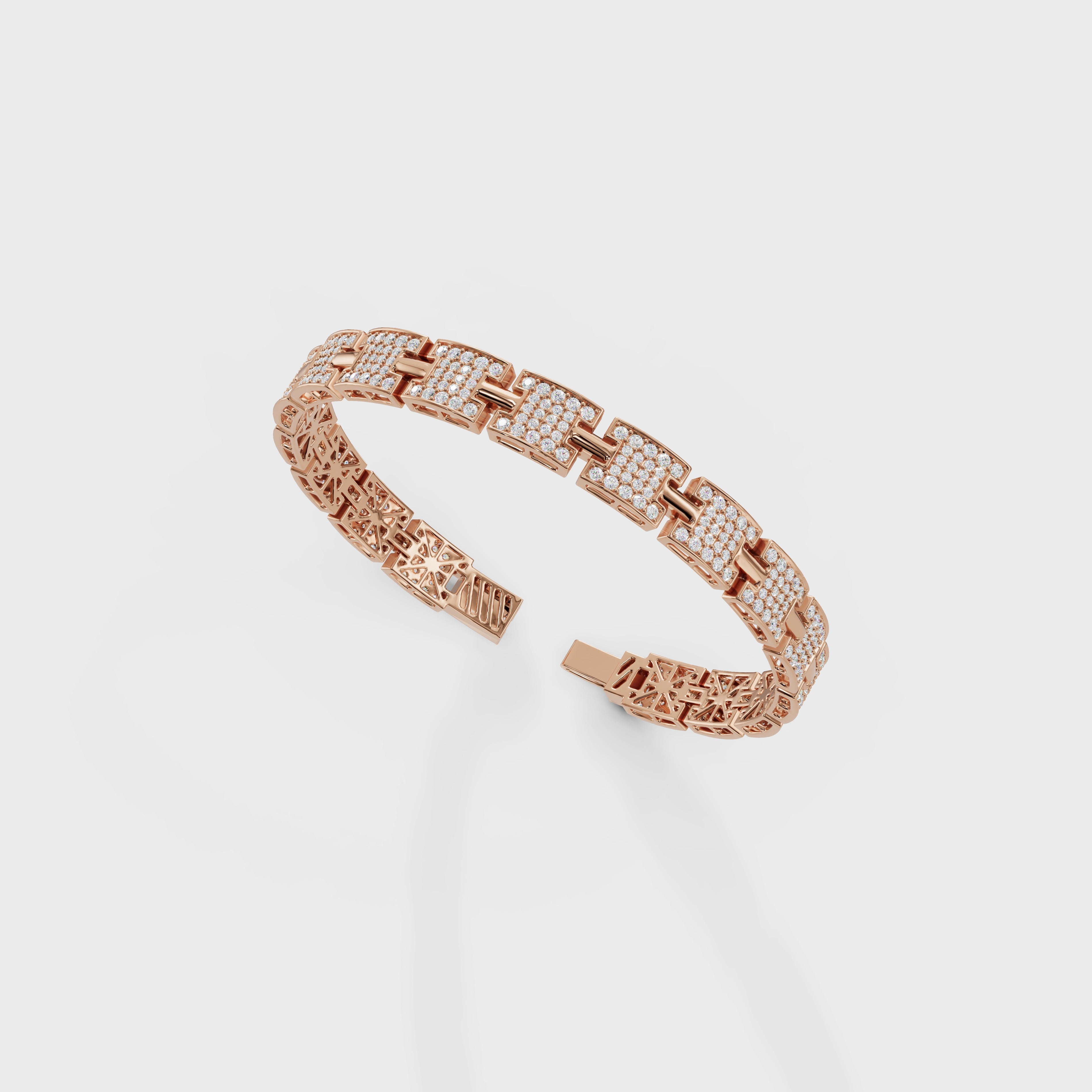 Aura Pave Link Bracelet