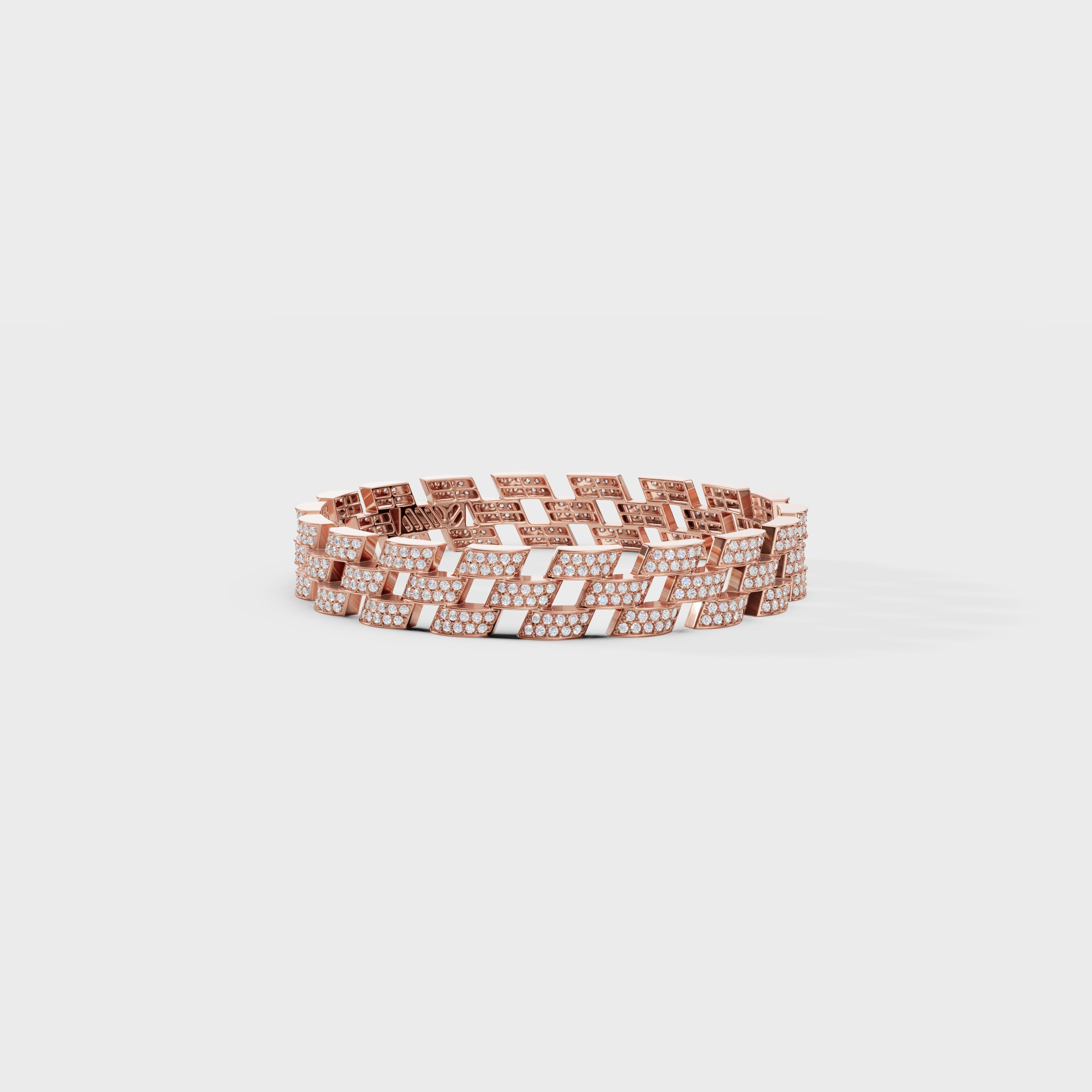 Pave Diamond Link Bracelet