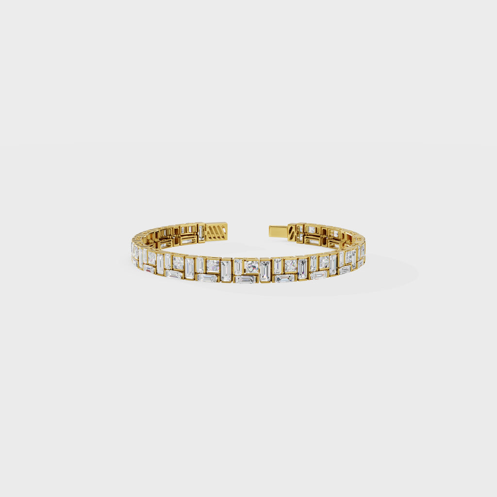 Men's Baguette Diamond Bracelet