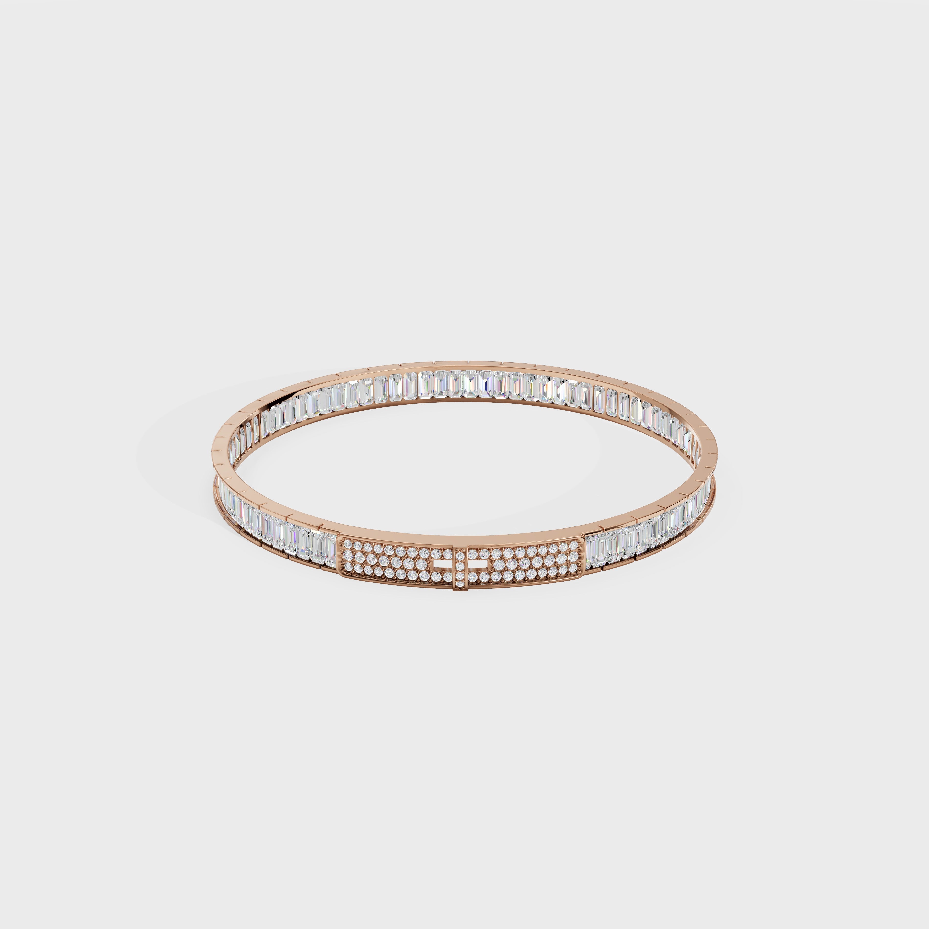 Eternity Baguette Luxe Men's Bangle