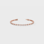 Prong-Set Diamond Tennis Cuff