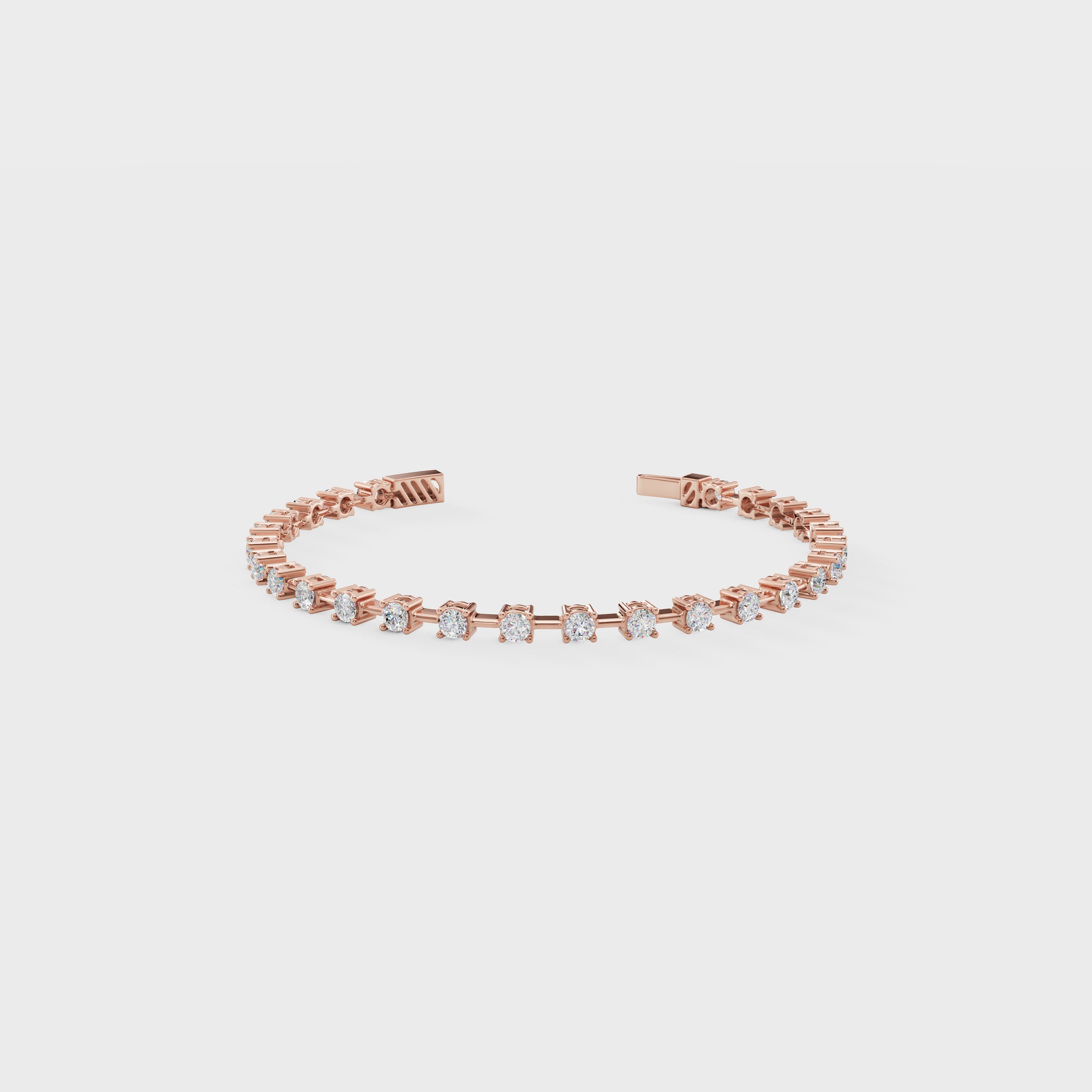 Prong-Set Diamond Tennis Cuff