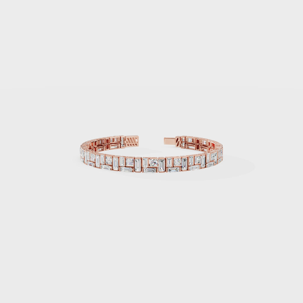 Men's Baguette Diamond Bracelet