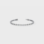 Prong-Set Diamond Tennis Cuff