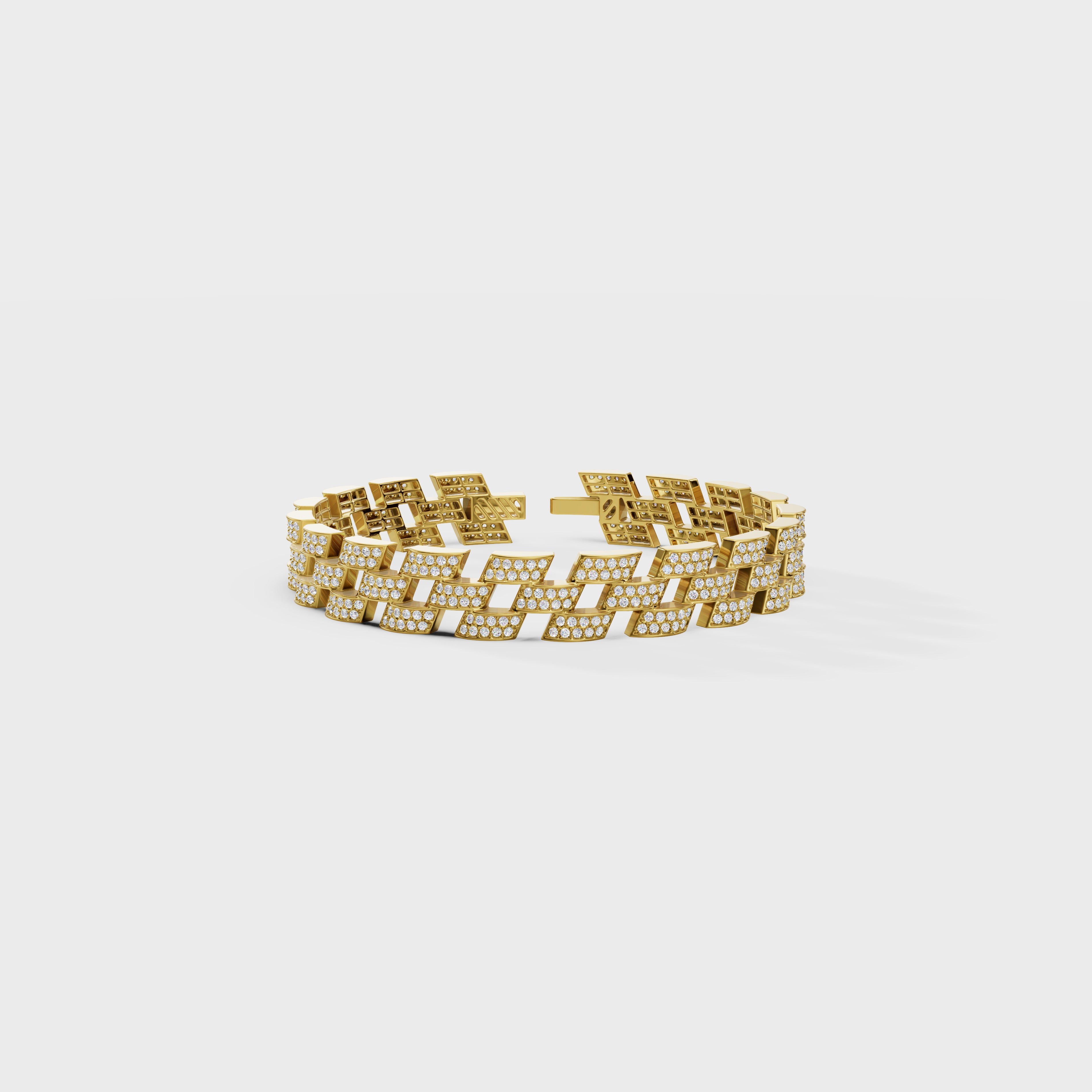 Pave Diamond Link Bracelet