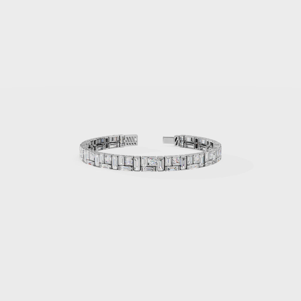 Men's Baguette Diamond Bracelet