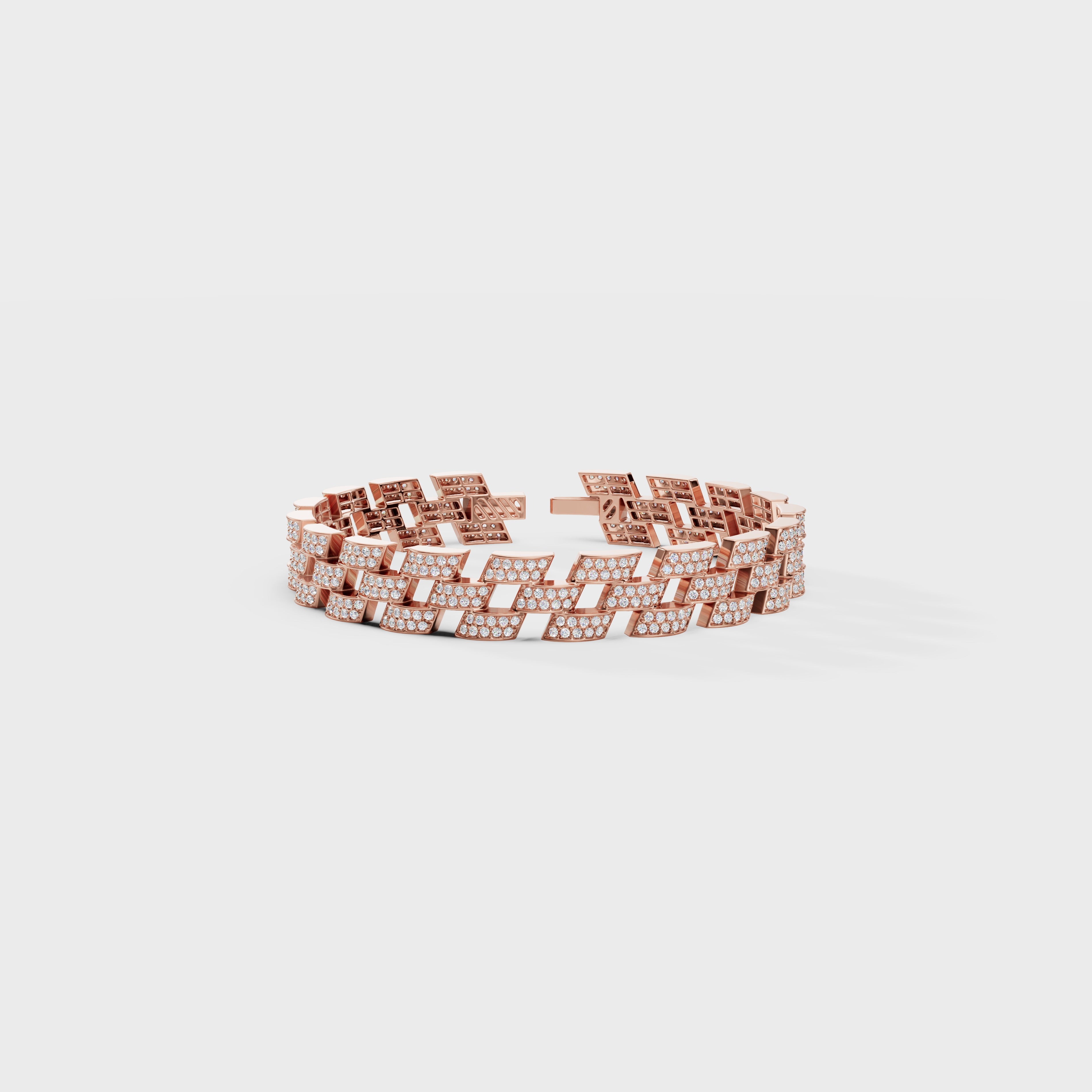 Pave Diamond Link Bracelet