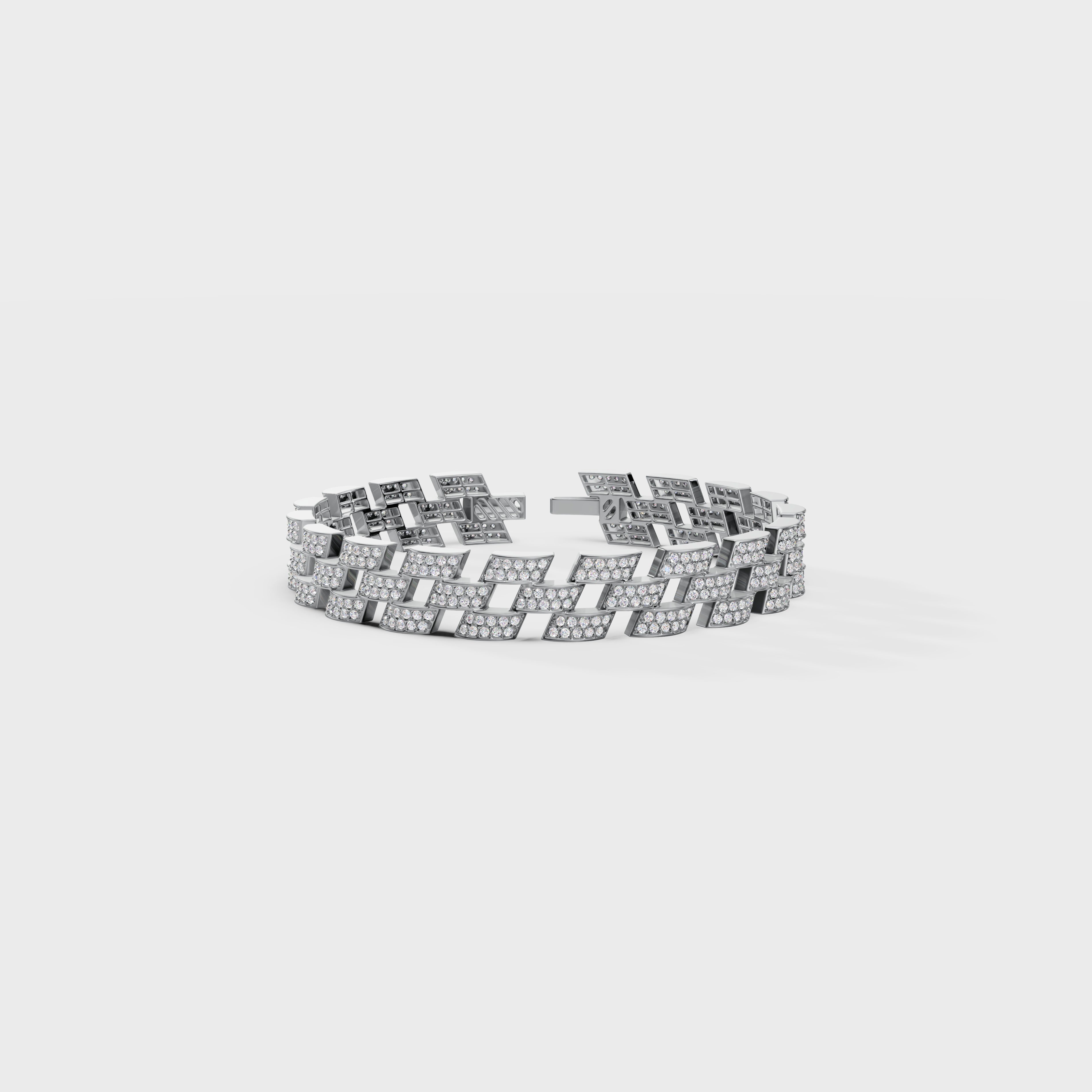 Pave Diamond Link Bracelet