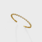 Prong-Set Diamond Tennis Cuff
