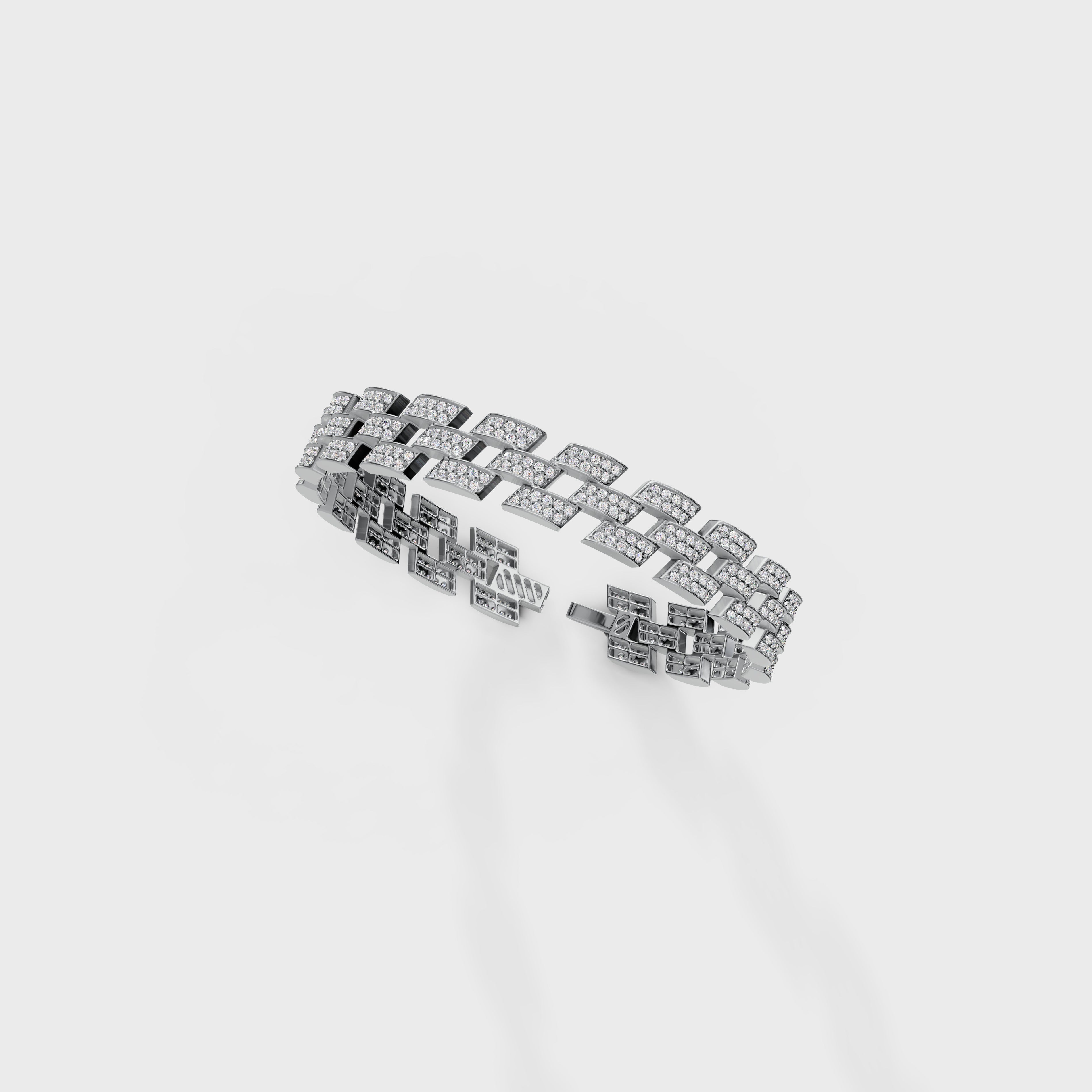 Pave Diamond Link Bracelet
