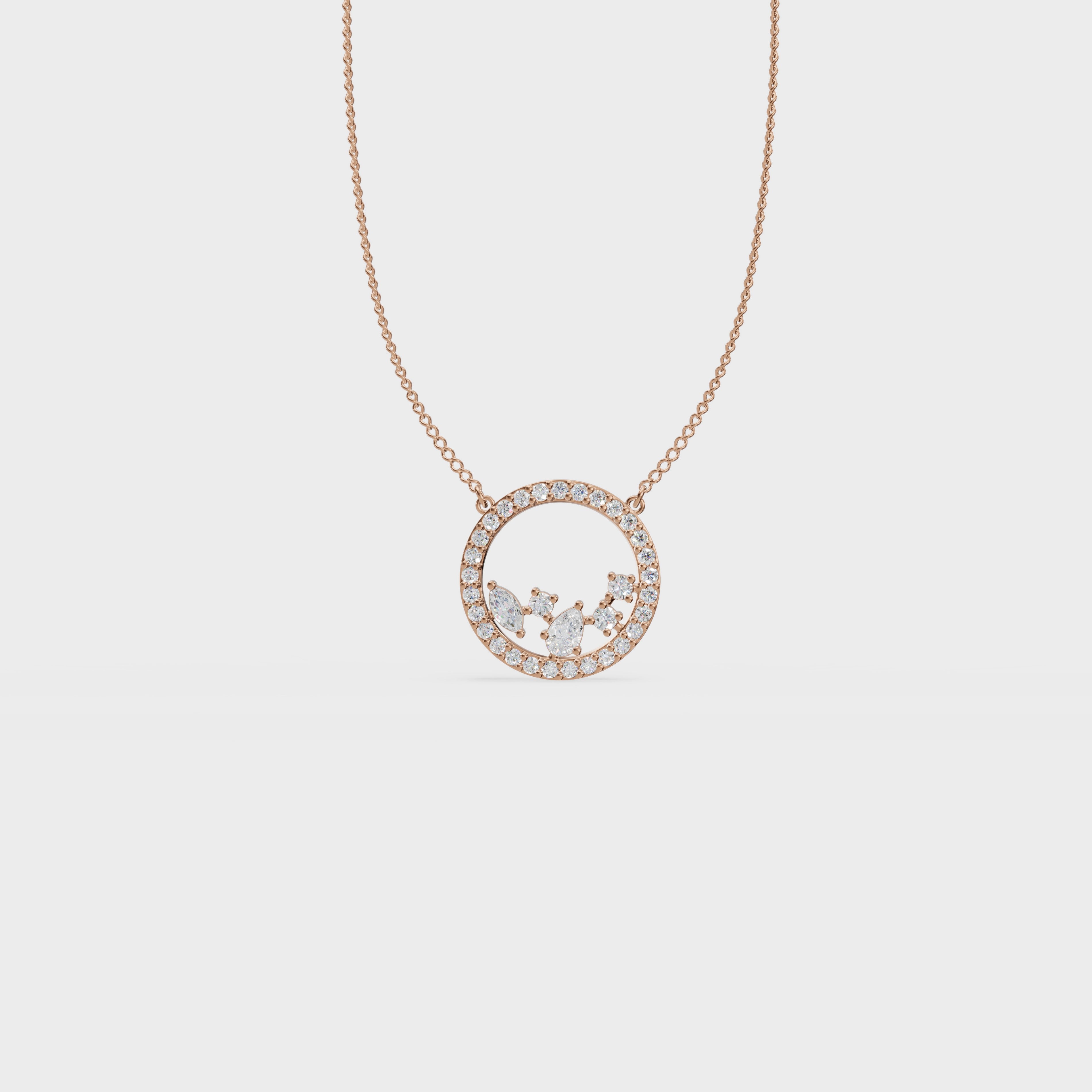 Celestial circle pendant