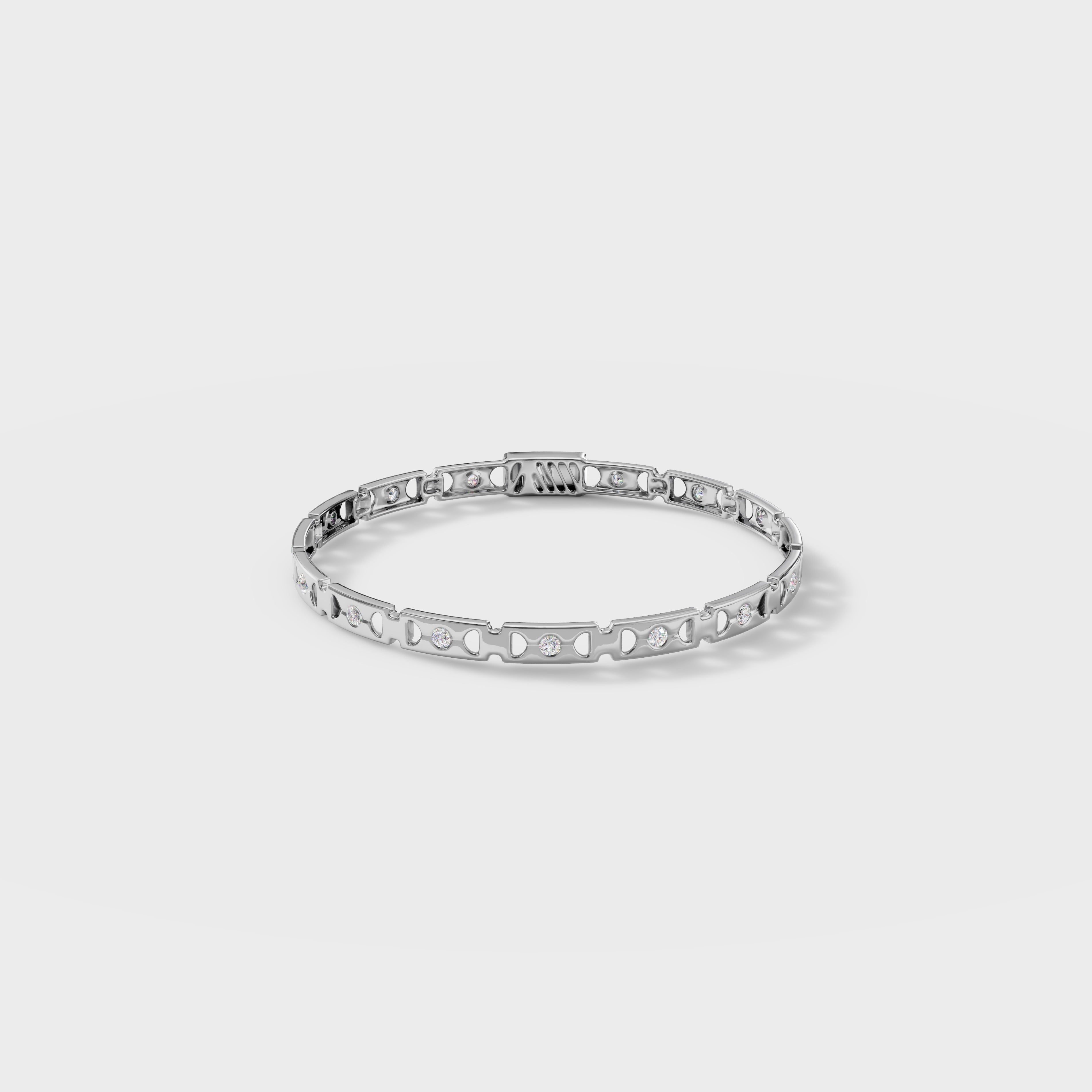 Aurora Round Cut Tennis Bracelet