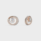 2 in One Oval cut stud & Earrings