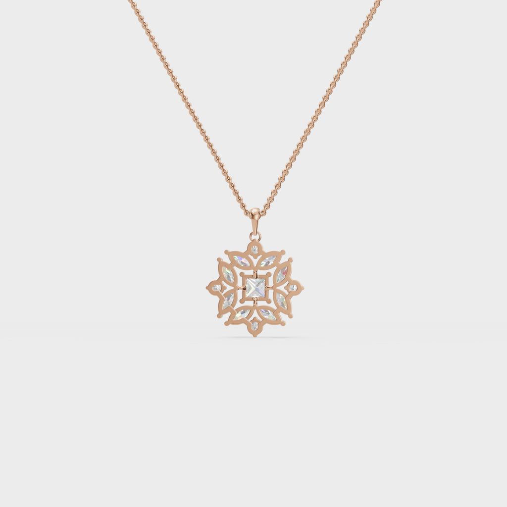 Geometric bloom pendant