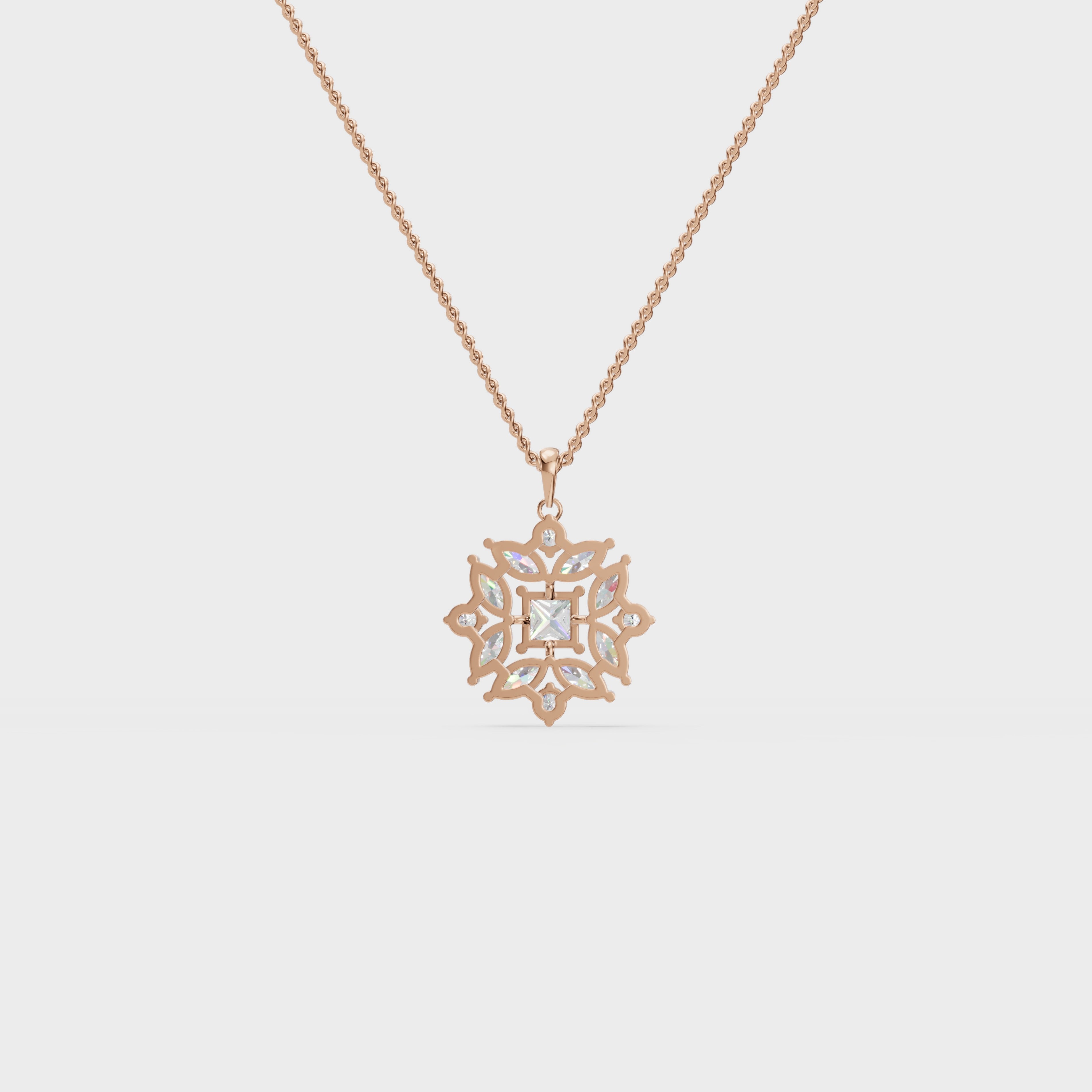 Geometric bloom pendant