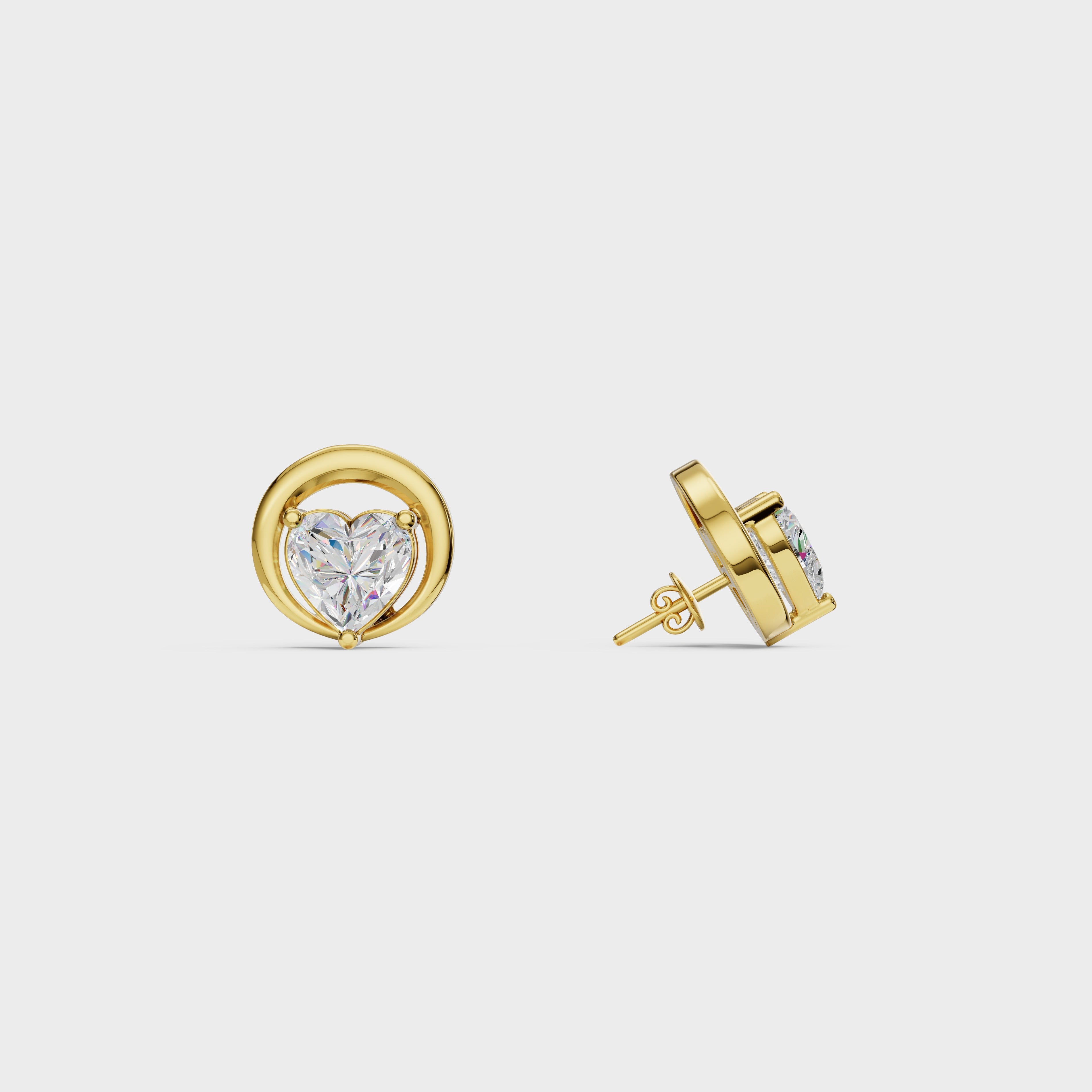 Heart stud