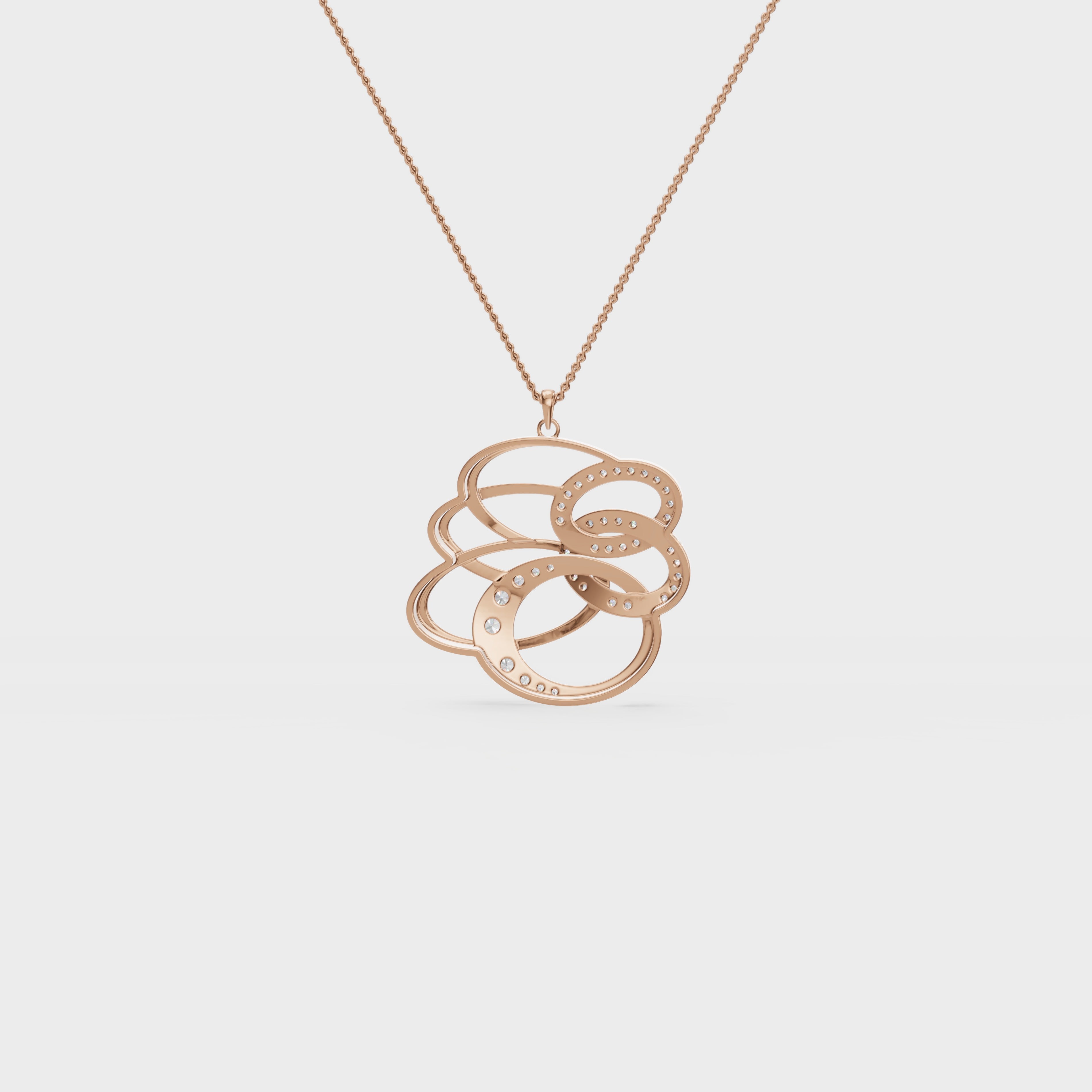 Figure Dual Swirl Pendant