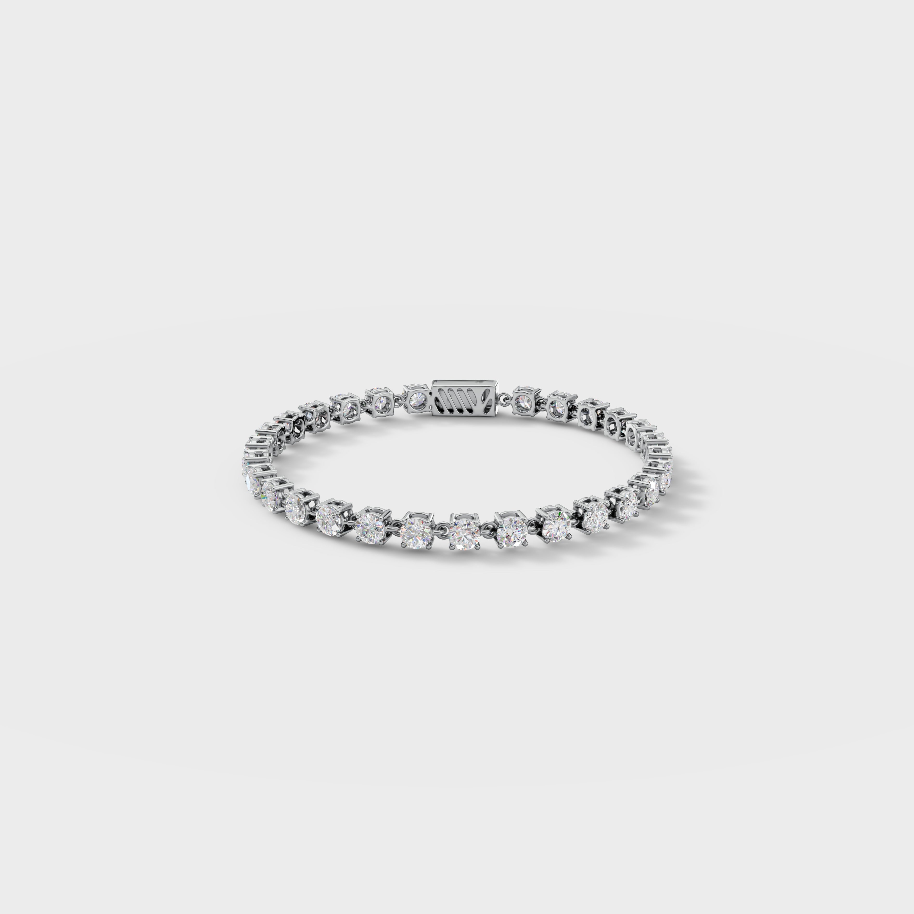 Round Cut Diamond Tennis Bracelet