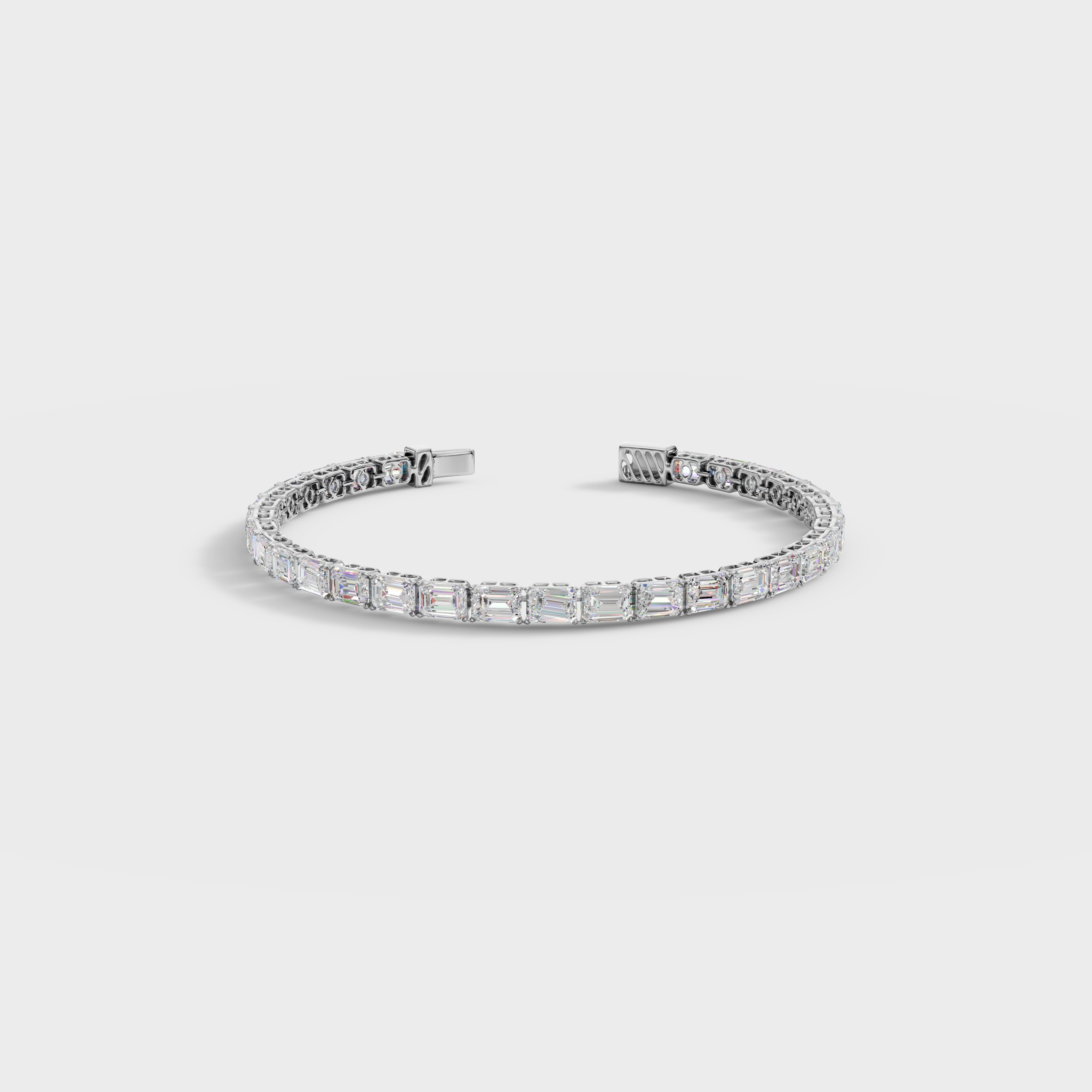 Classic Emerald Cut Diamond Bracelet