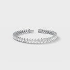 Luxe Spark Leaf Tennis Bracelet