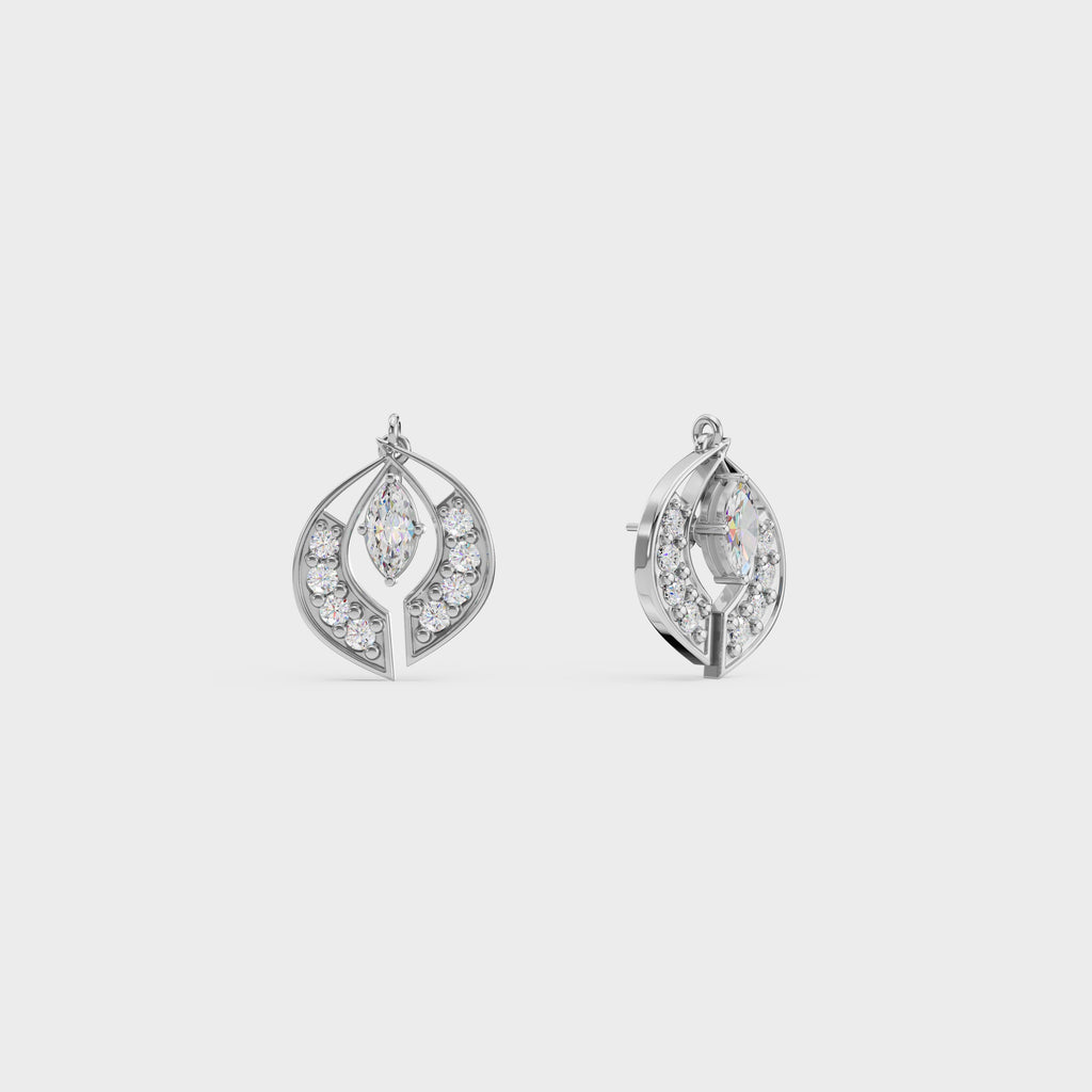 Marquise Cut 2 in 1 Stud And Drops