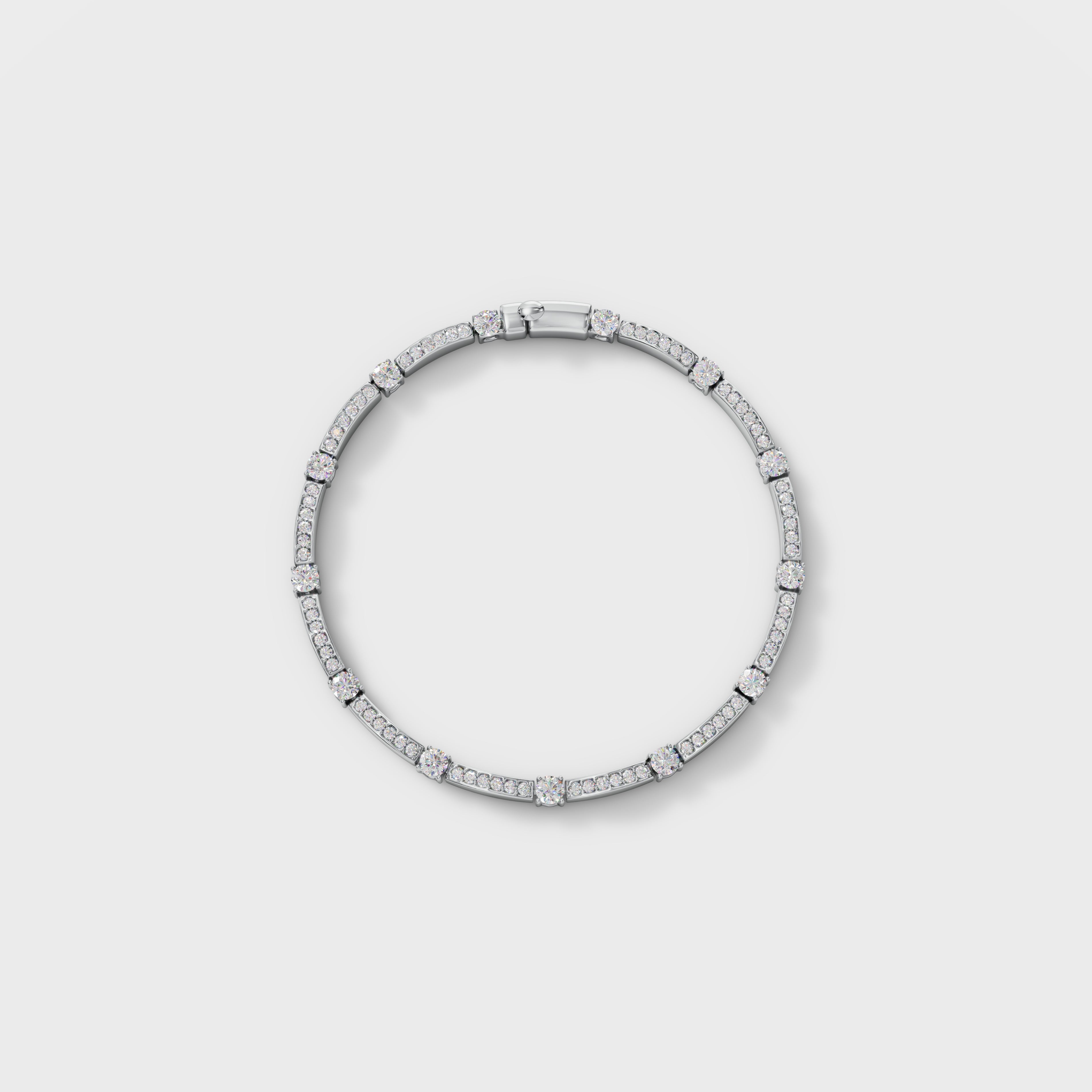 Diamond Station Cuff Bracelet