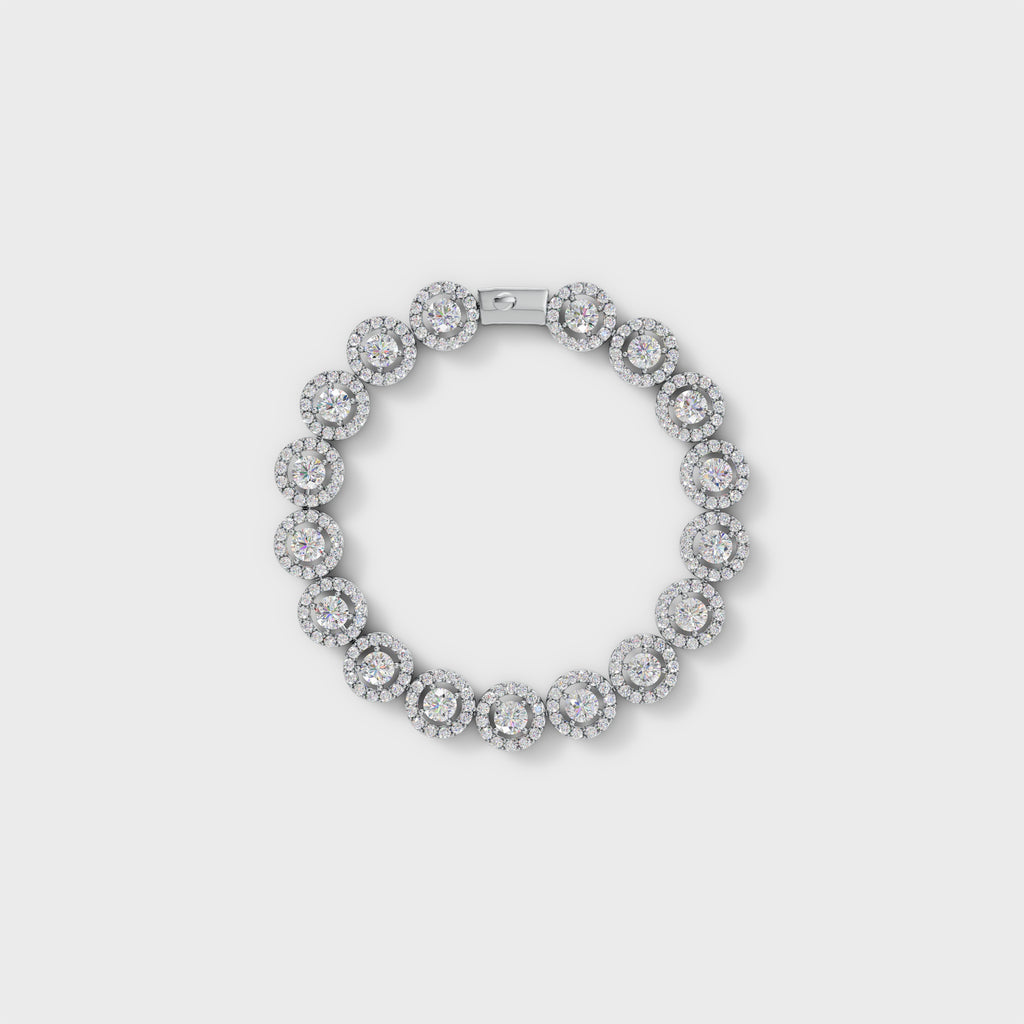 Halo Diamond Bracelet