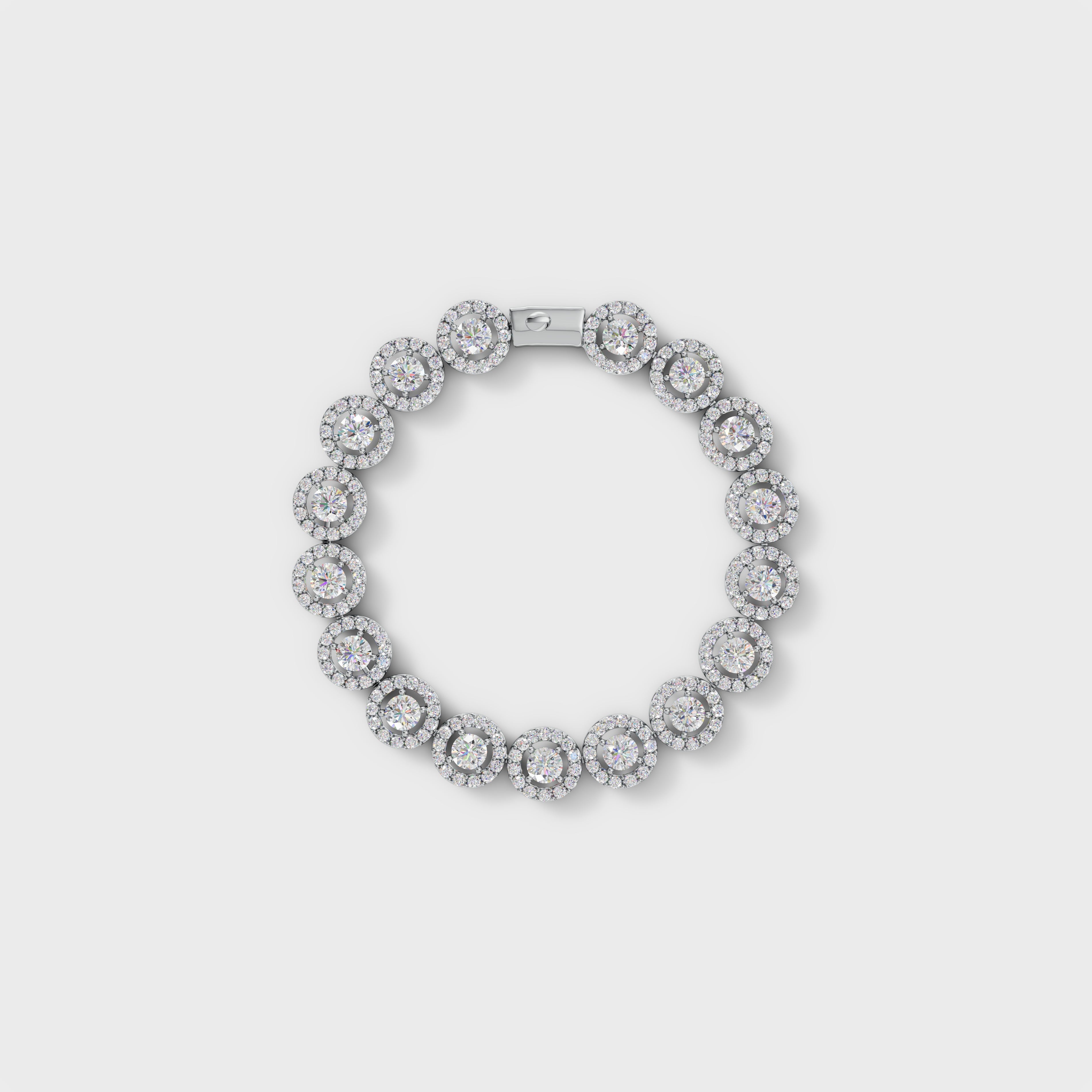 Halo Diamond Bracelet