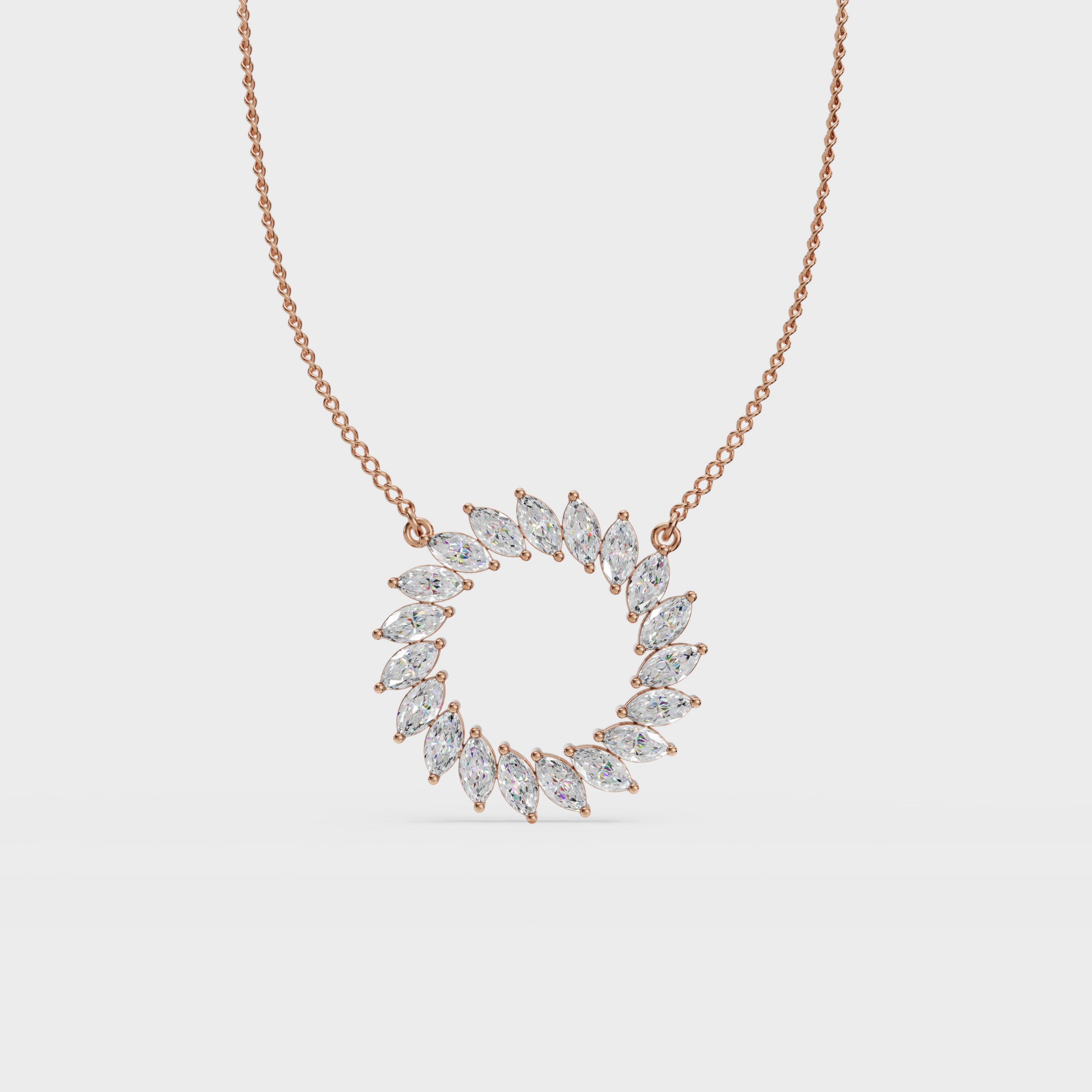 Circle Floral Burst Pendant