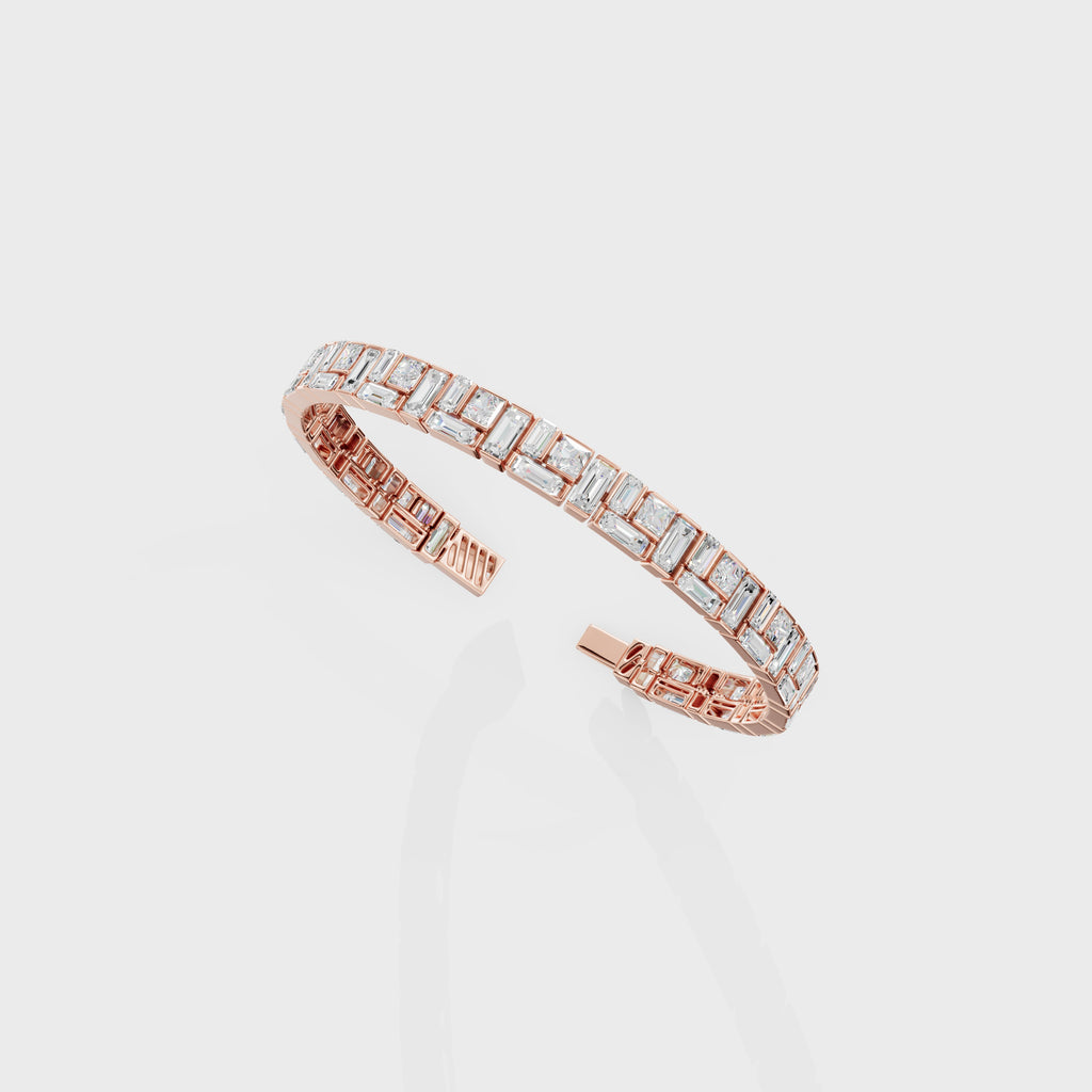 Men's Baguette Diamond Bracelet
