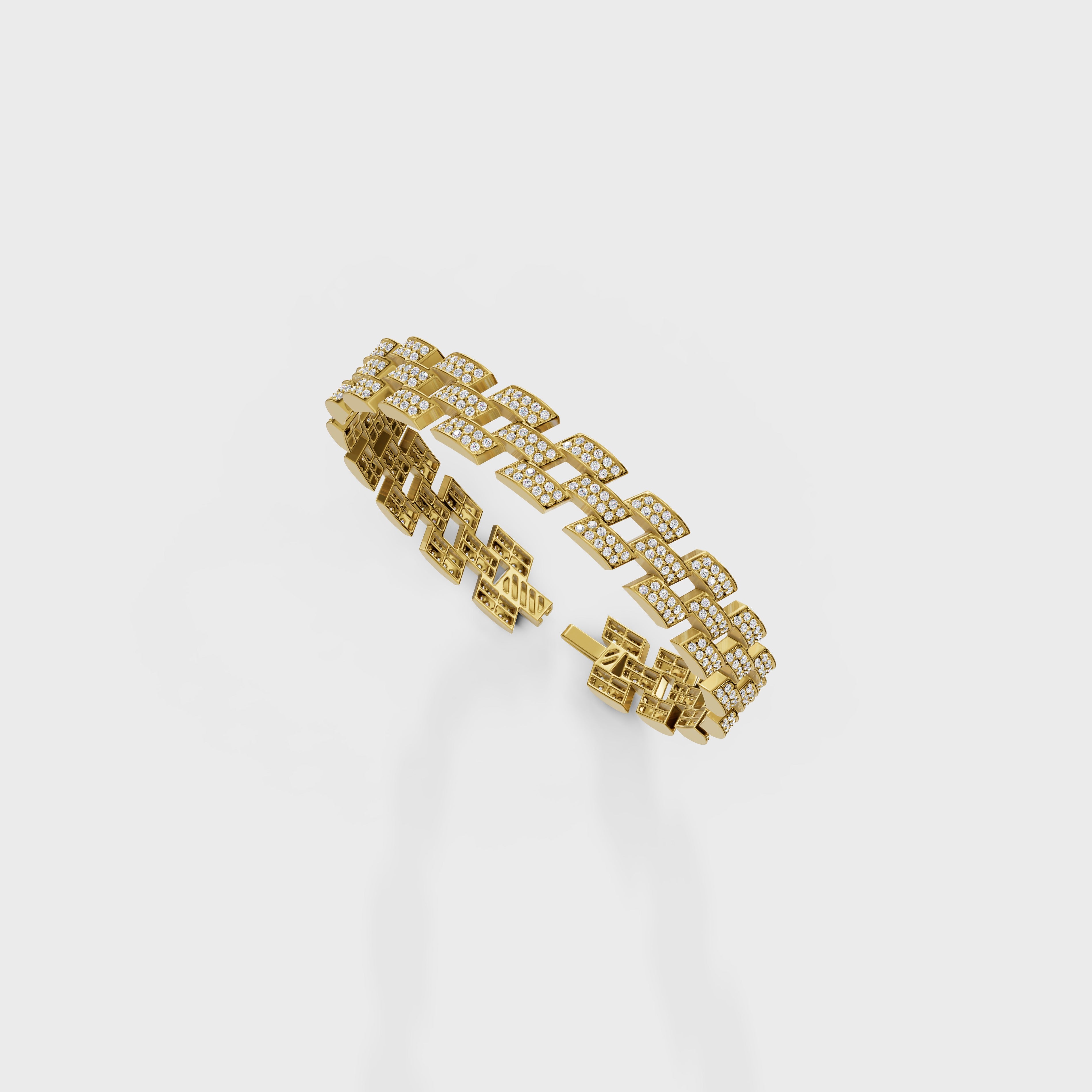 Pave Diamond Link Bracelet