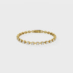 Prong-Set Diamond Tennis Cuff