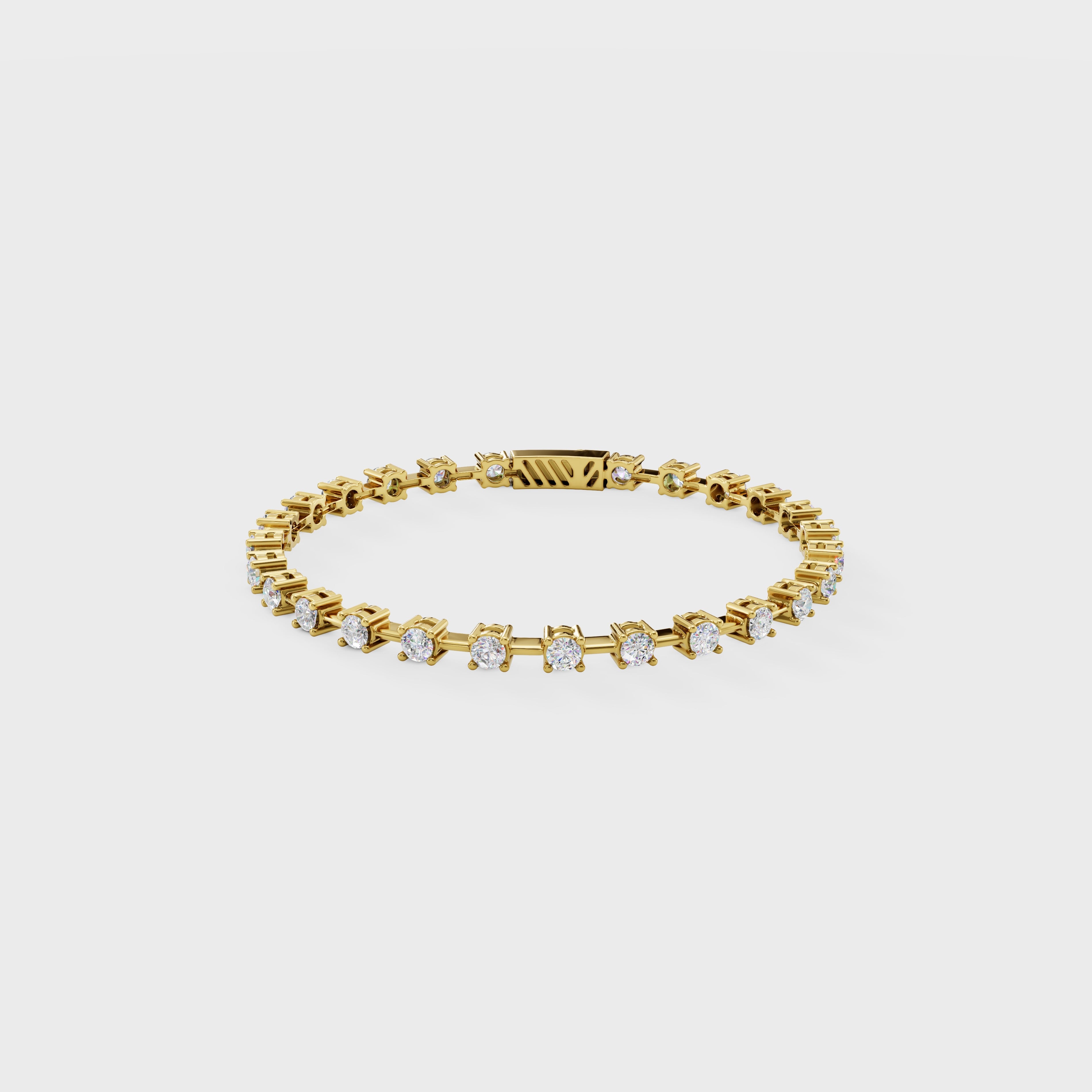 Prong-Set Diamond Tennis Cuff