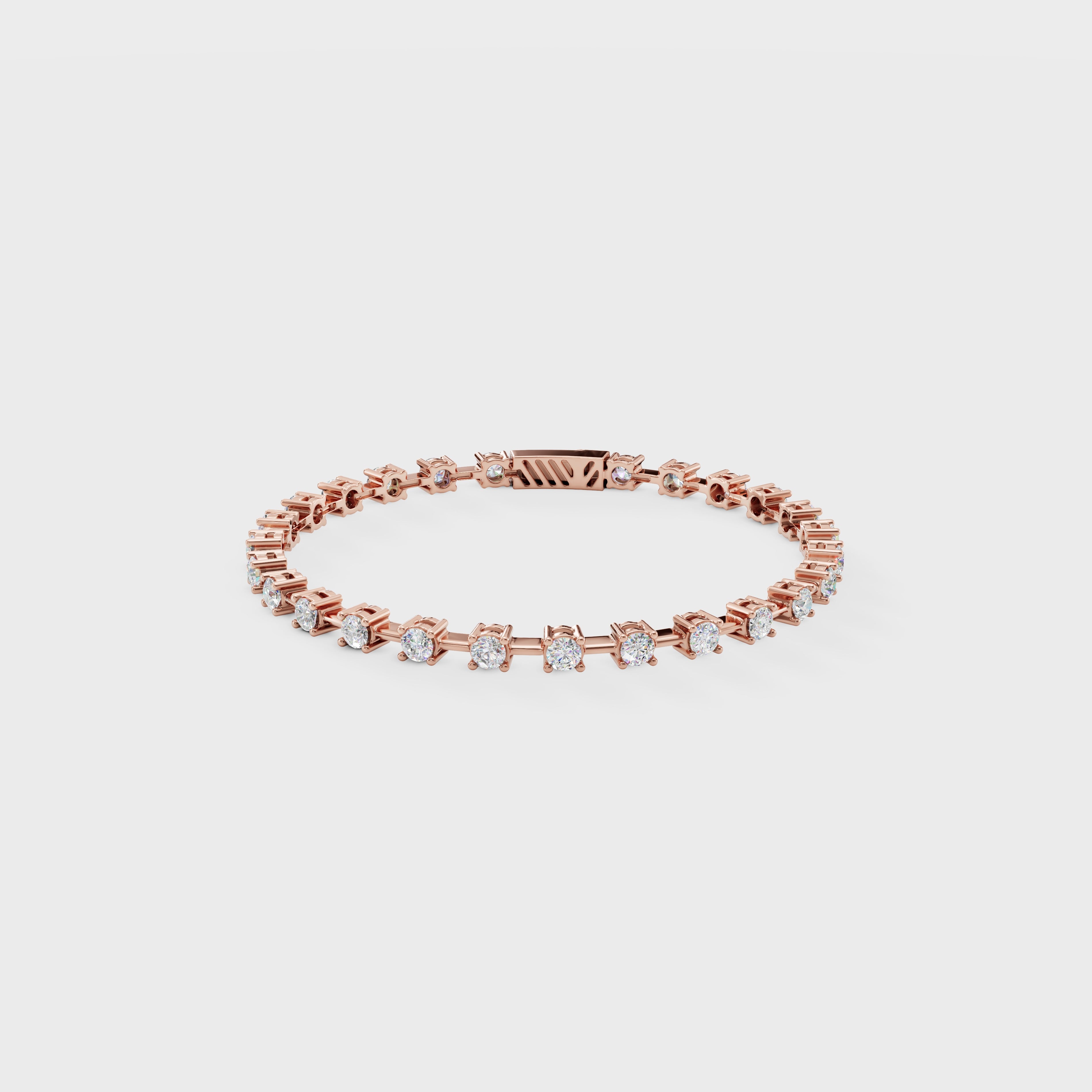Prong-Set Diamond Tennis Cuff