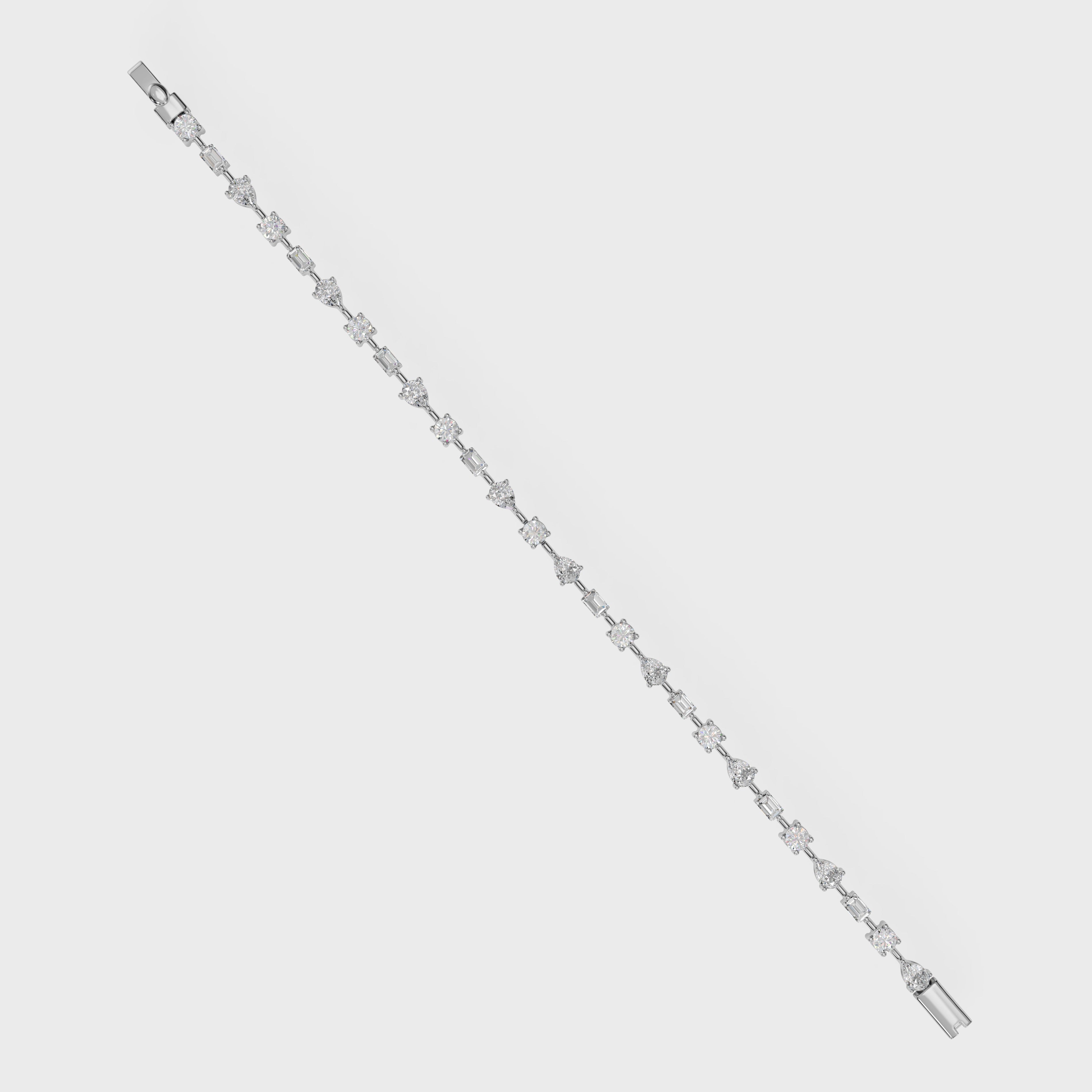 Women's Luxe Simulated Diamond Link Bracelet