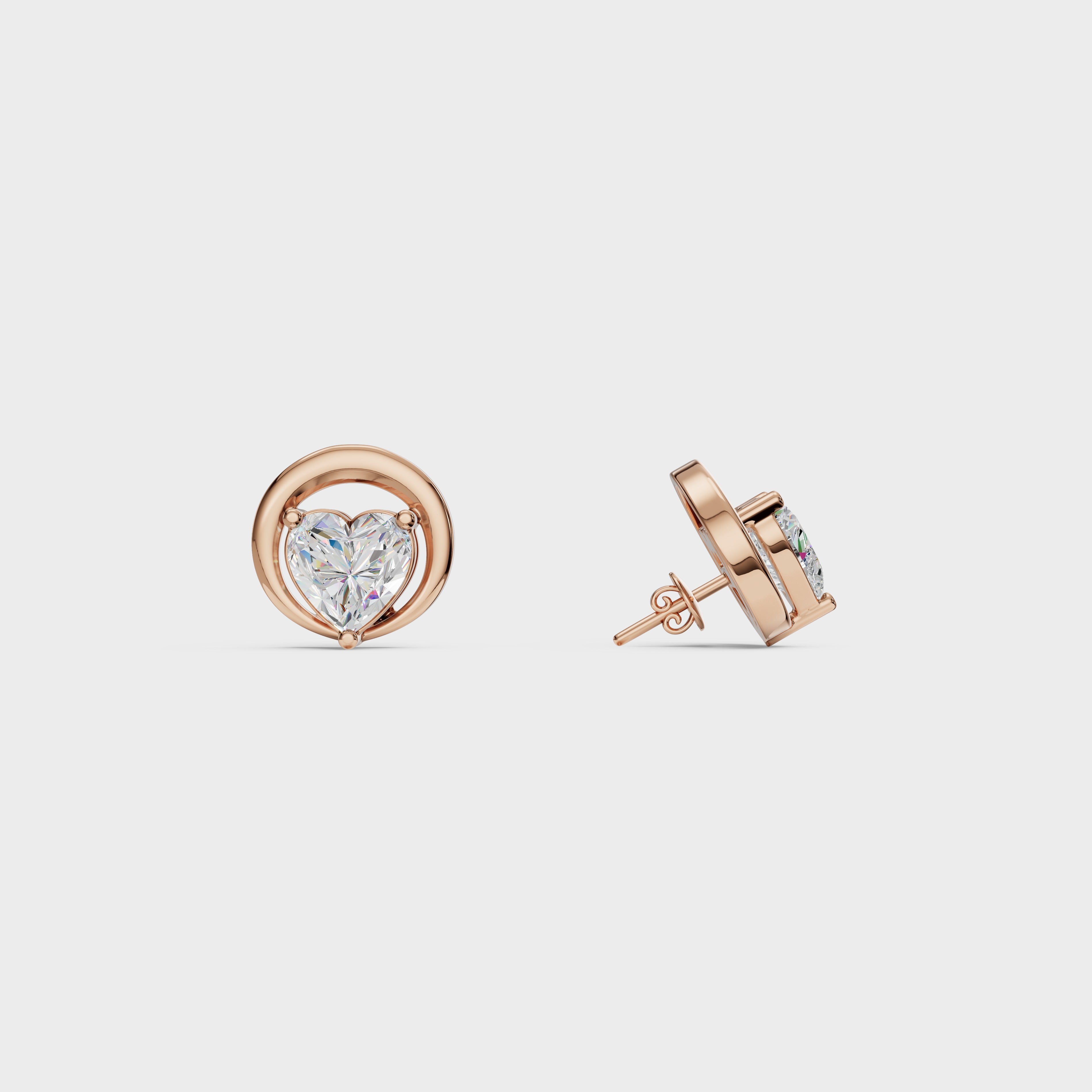 Heart stud
