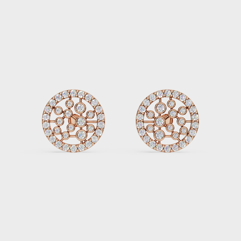 Abstract Cluster Stud Earrings
