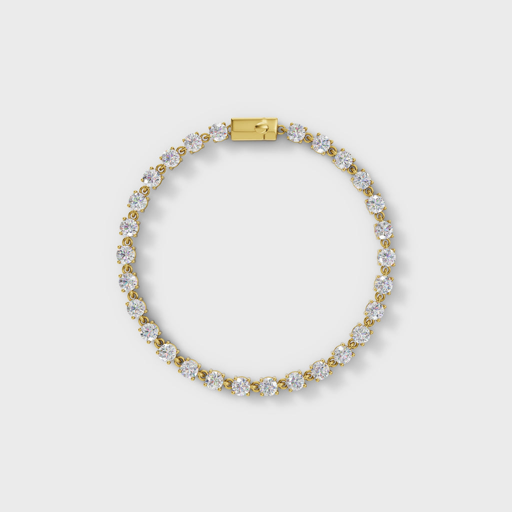 Round Cut Diamond Tennis Bracelet