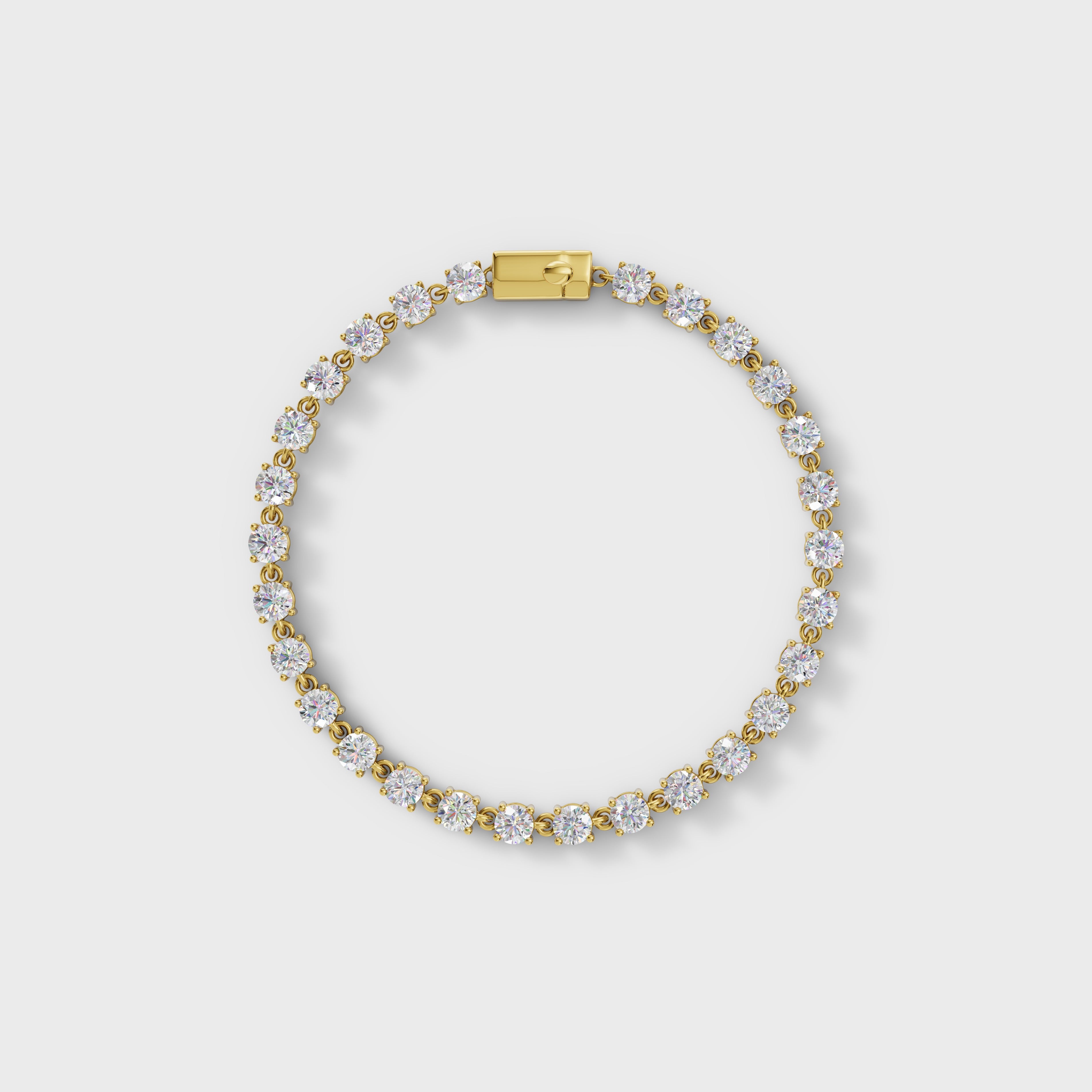 Round Cut Diamond Tennis Bracelet