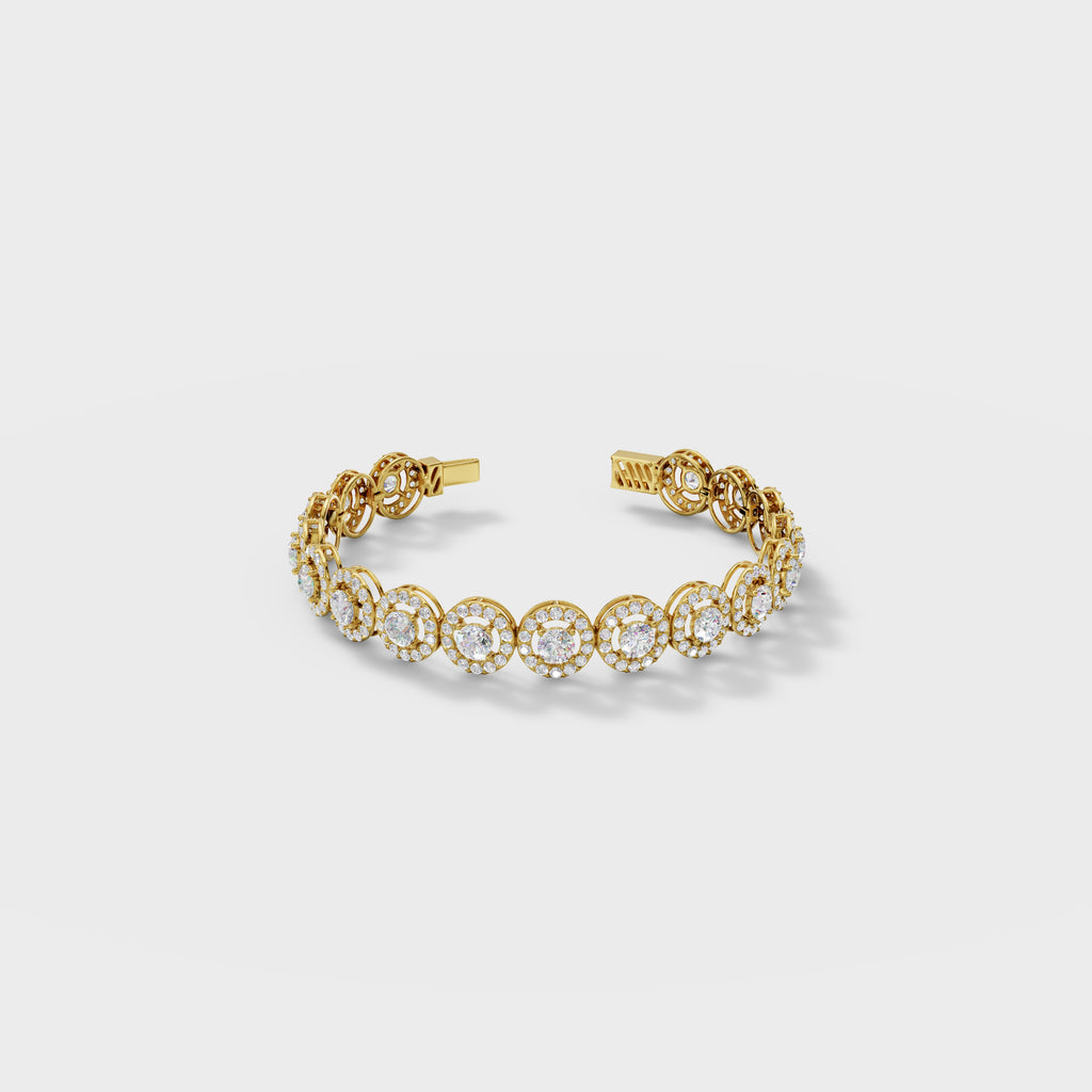 Halo Diamond Bracelet