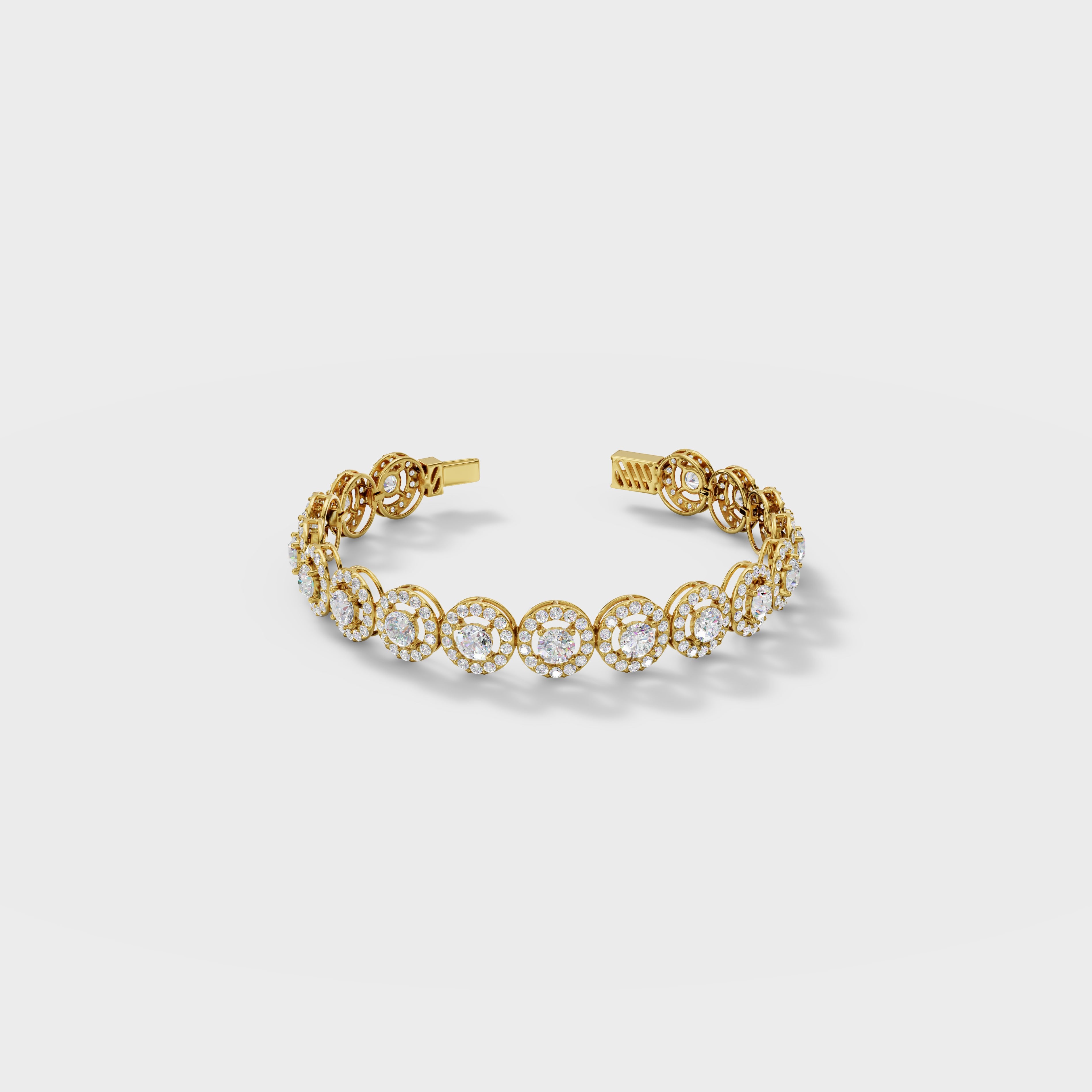 Halo Diamond Bracelet