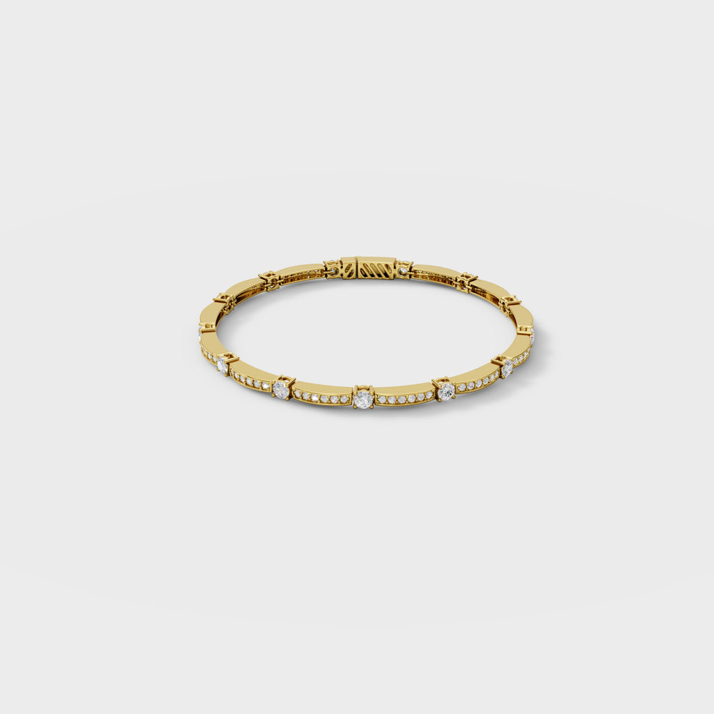 Diamond Station Cuff Bracelet