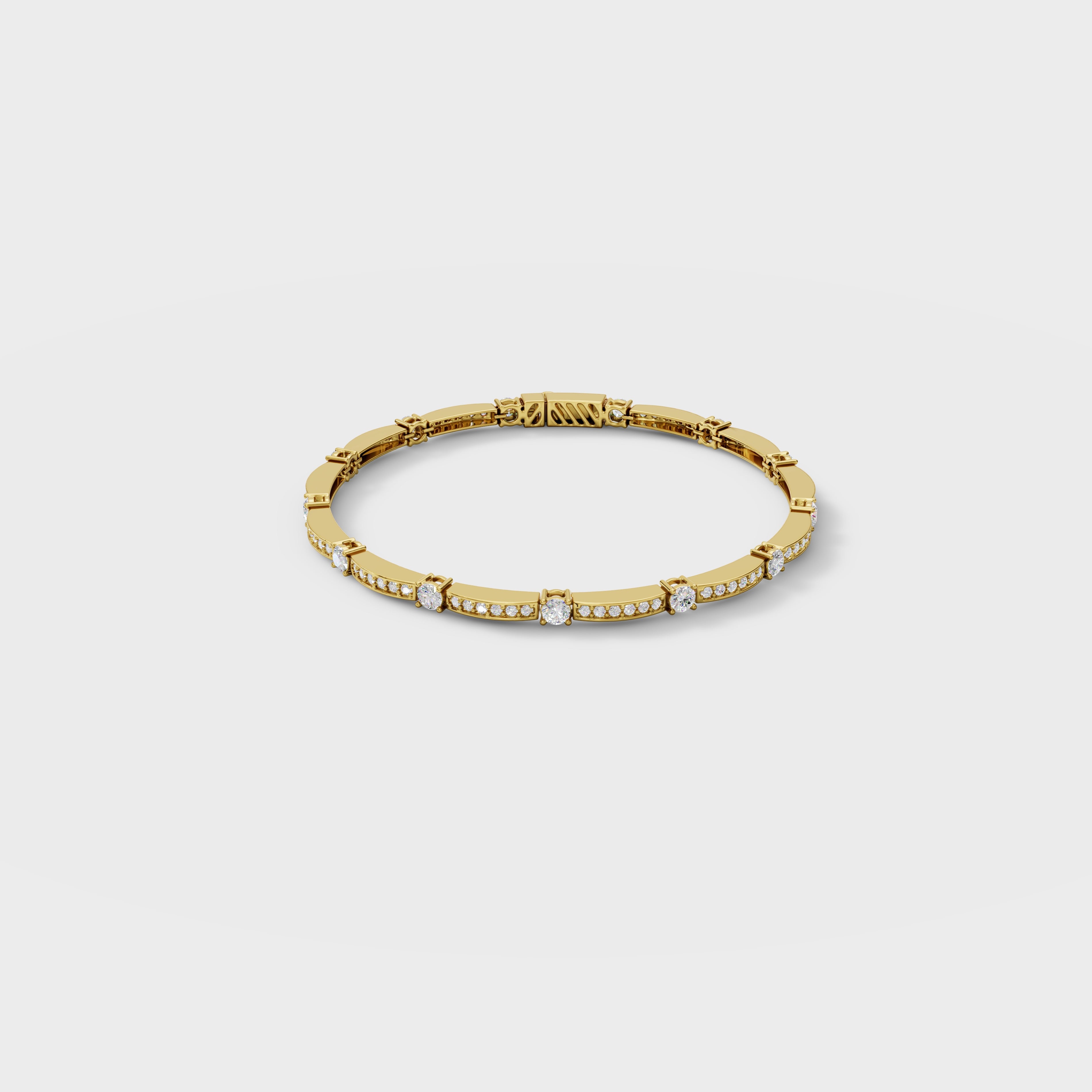 Diamond Station Cuff Bracelet