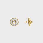 Radial Baguette Diamond Studs Earrings