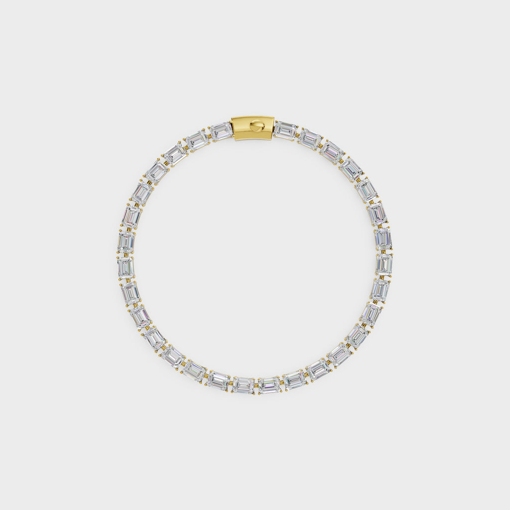 Classic Emerald Cut Diamond Bracelet